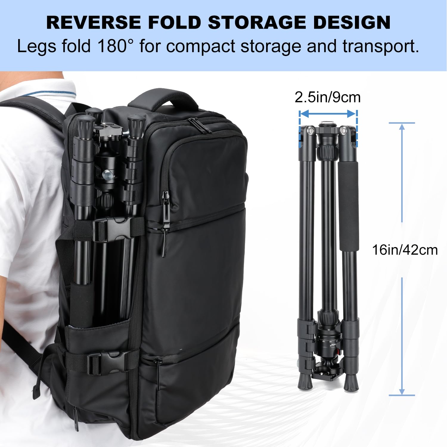 Koolehaoda Trípode para cámara, trípode plegable de aluminio de 70 pulgadas, trípodes de viaje ligeros para cámara con cabezal de bola de 360°, capacidad de carga de 22 libras para cámara DSLR y