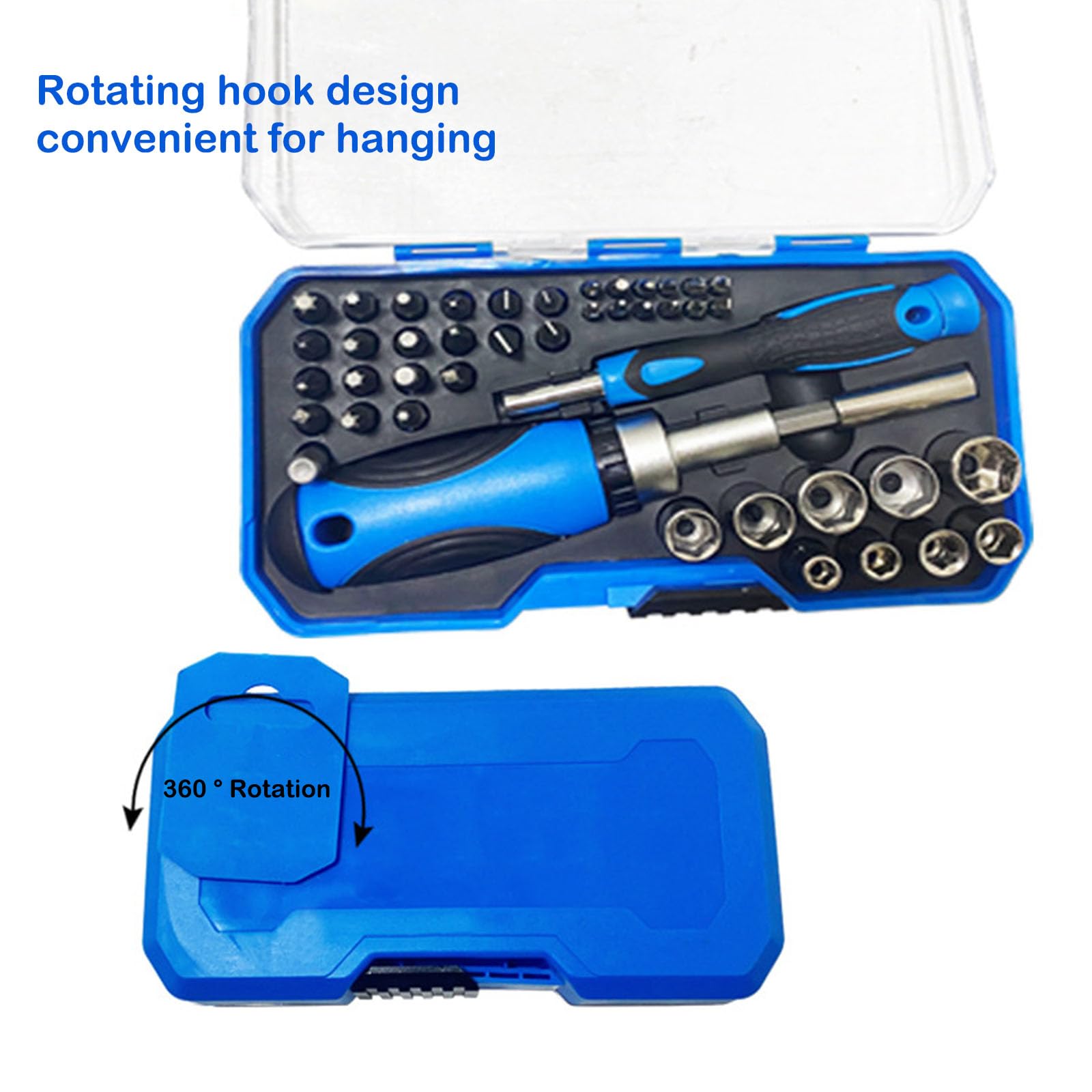 44 in 1 Magnetic Ratchet Screwdriver Bit Set, Multi Screwdriver Socket Bit Set - Image 4