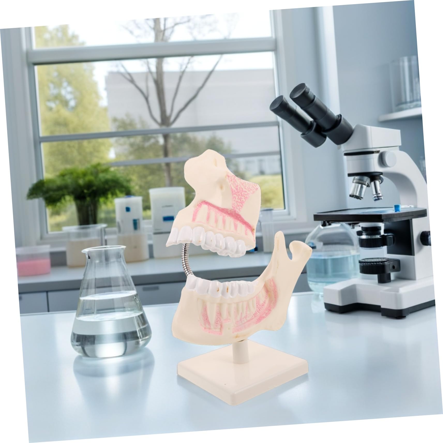 PRETYZOOM Modello di Denti in Plastica per Studio Odontoiatrico Modello Typodont per Pratica Denti Finti per Apprendimento Orale