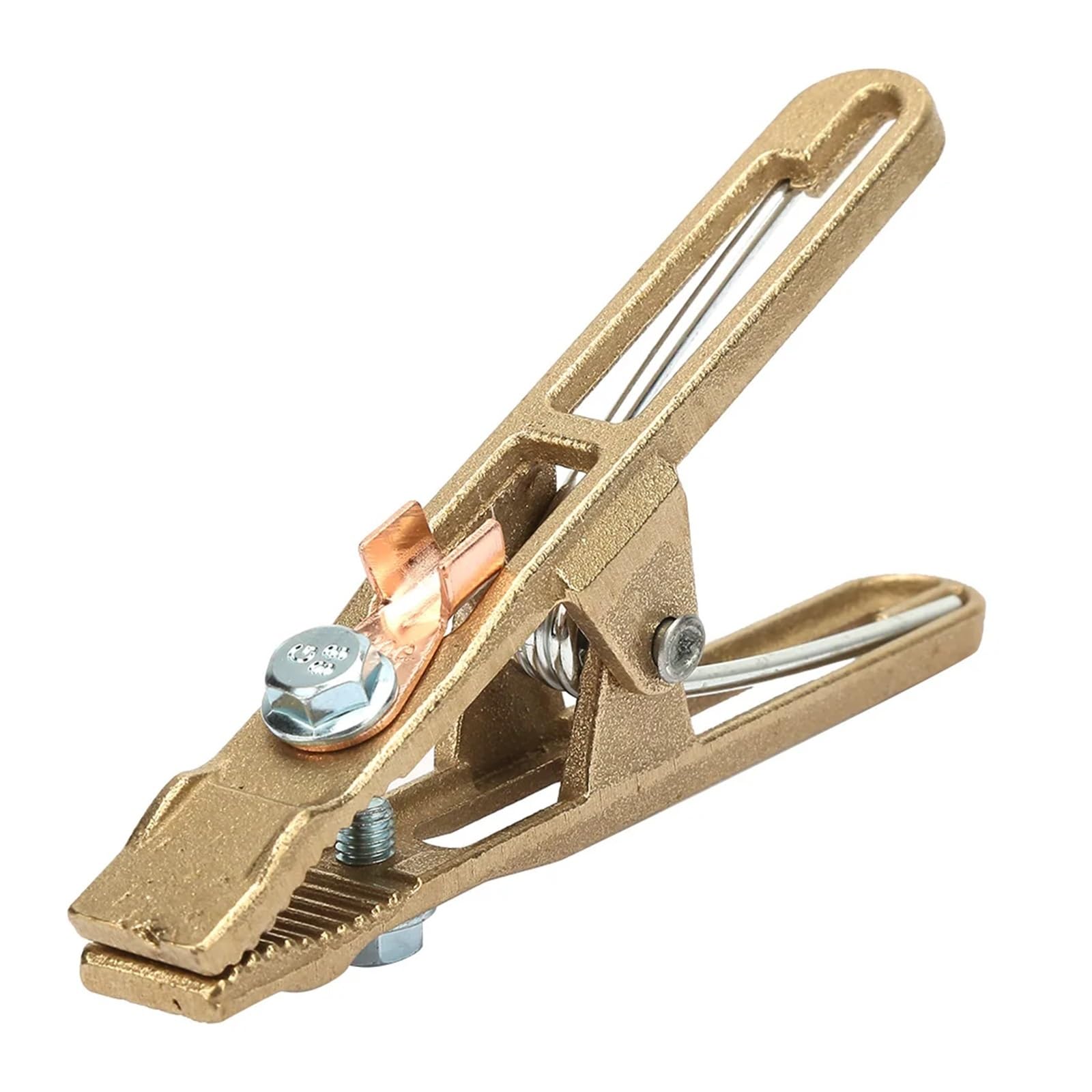 Pinza Soldadura Abrazadera de tierra 300/500A, Material de latón, soldadura a tierra en forma de A, 1 ud. | 500A