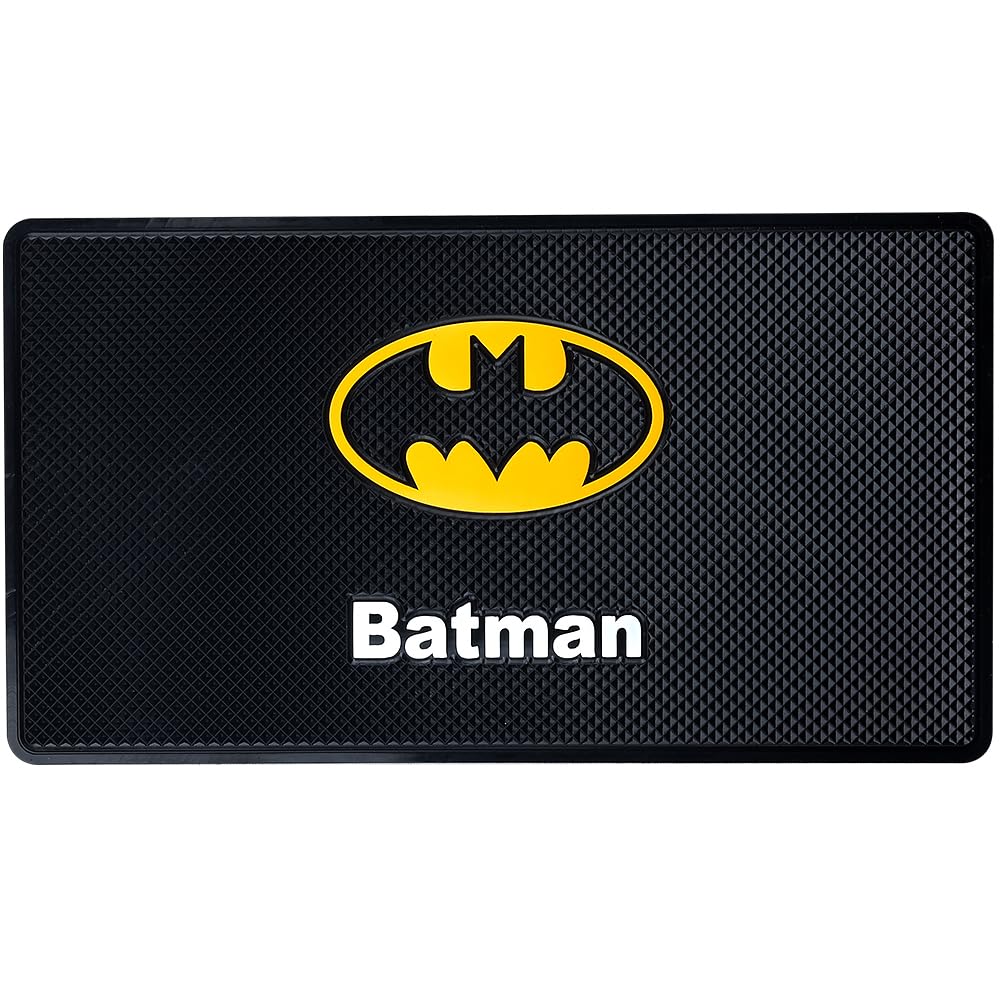 Involve DC Batman Logo Car Non-Slip Mat – Official DC Licensed Merchandise | Dashboard Mat | Anti-Slip Rubber Pad | Universal Sticky Mat for Phone, Sunglasses | Car Mats | Batman car Accessories-image-14