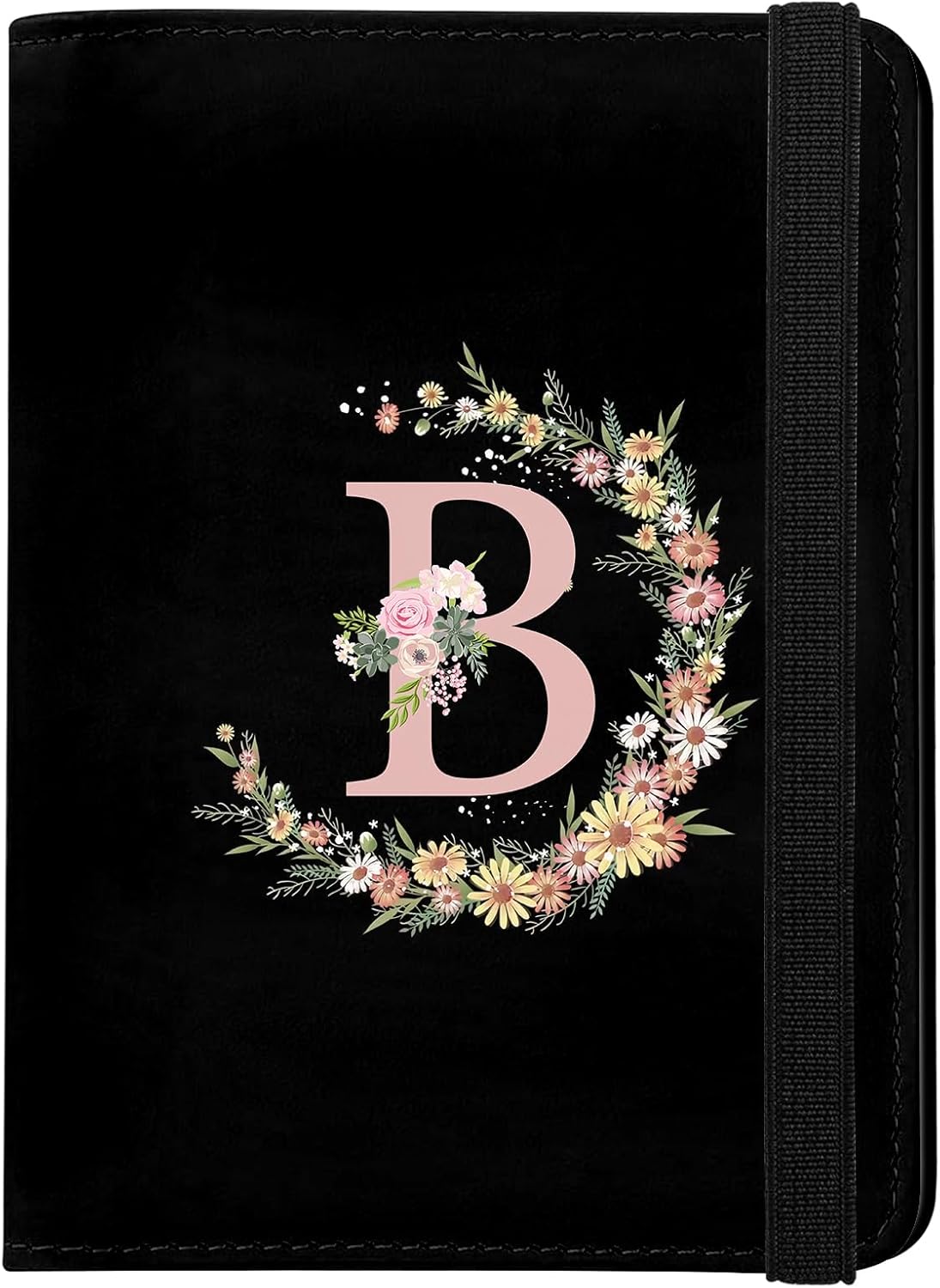 Cute Passport Holder and Holder Combo Passport Cover with RFID Blocking Women Men Compatible Wallet Credit Card Protector (Initial Monogram-B) Cute Passport Holder and Holder Combo Passport Cover with RFID Blocking Women Men Compatible Wallet Credit Card Protector (Initial Monogram-B)