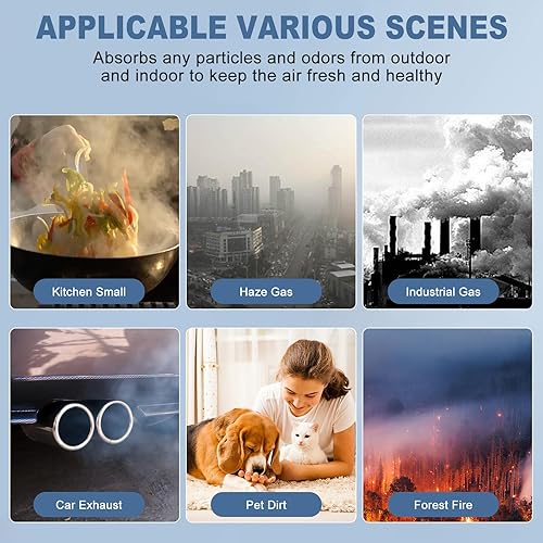 Miniatura 7 de Paquete de 2 filtros HEPA de repuesto compatibles con Okaysou AirMic4S para purificador de aire Miko C102 IBuki para purificador de aire Medify