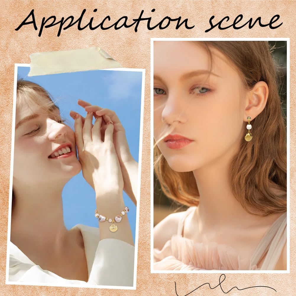 SUNNYCLUE 1ボックス 24個 12スタイル 本物の18Kゴールドメッキ海をテーマにしたチャーム 海の生き物チャーム バルク