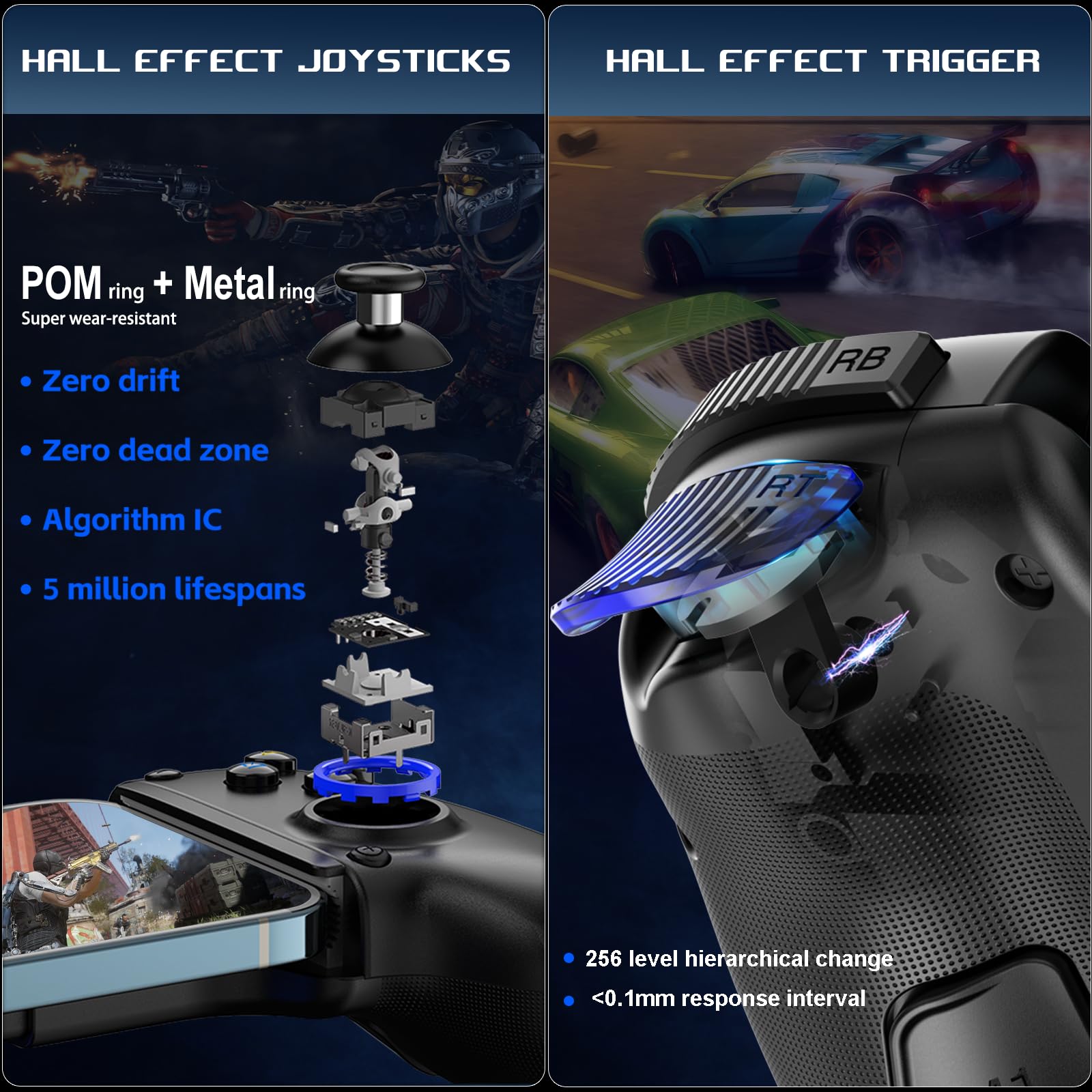 arVin Stretch Gamepad per iPhone/Android/IOS/Tablet/PC/PS4/XBOX