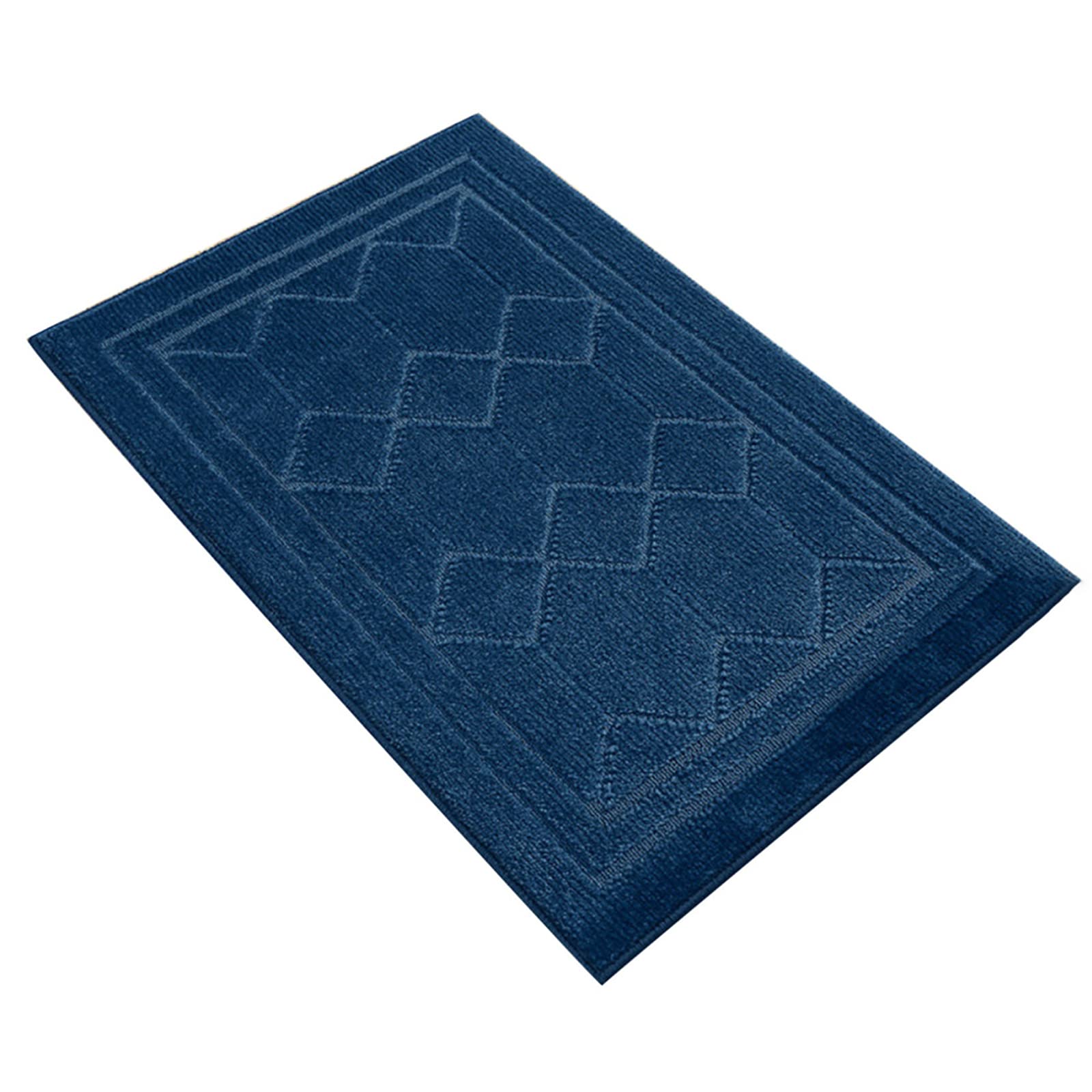 Tapis de porte en polypropylène bleu de qualité supérieure pour entrée de maison