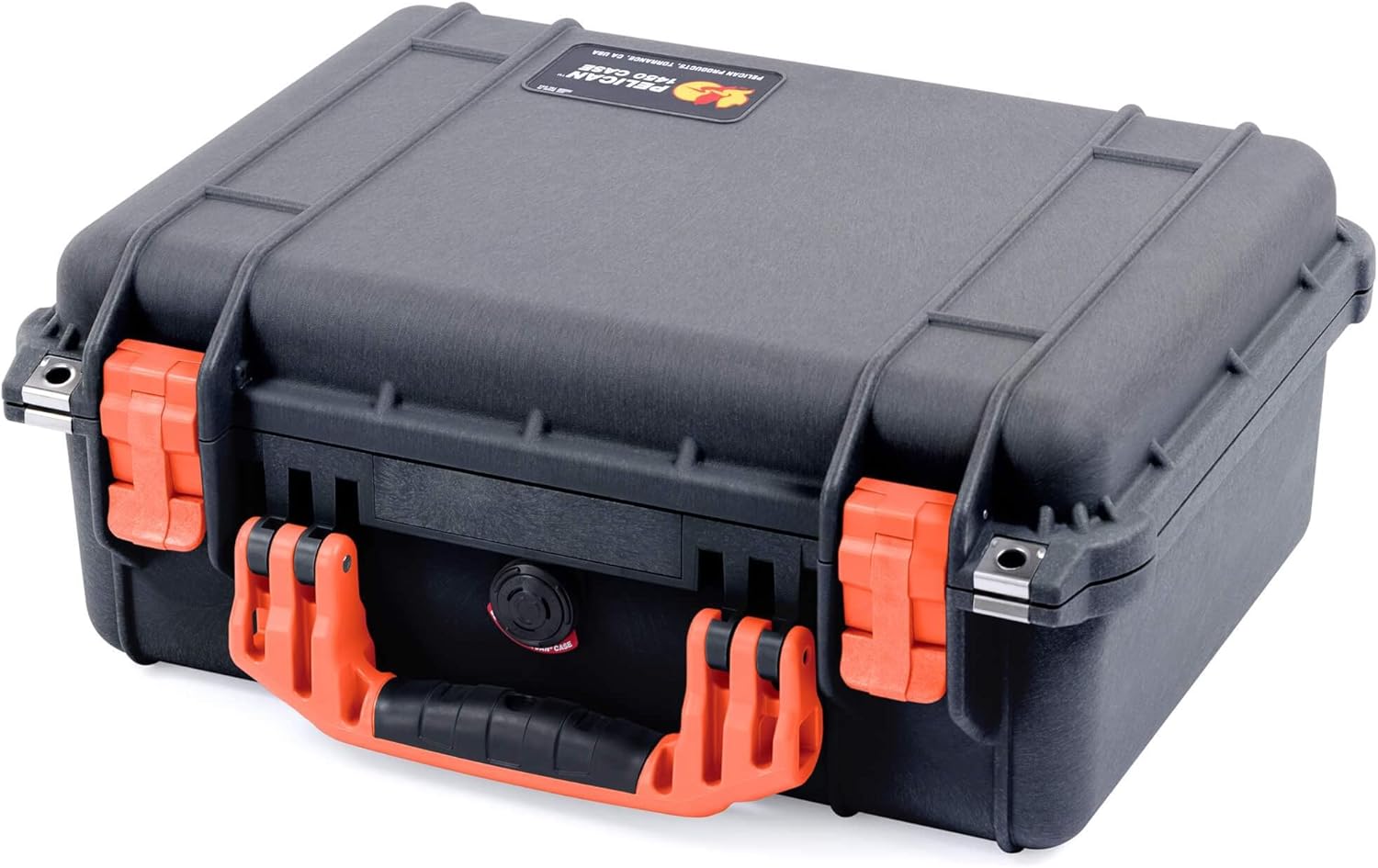 Amazon.com : Pelican Color Case Black Pelican 1450 case with Orange ...