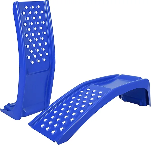GarveeTech Heavy Duty Car Ramps Set 8000lbs Auto Ramp Solid Steel Ramps, Pack of 2, Max Lift Height 8 inches (Blue, 36" L x 13" W x 9" H)