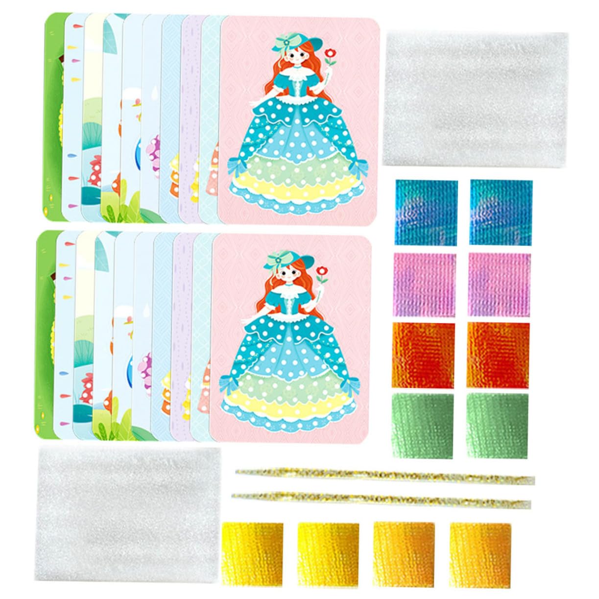 TOYANDONA Juguete de Pintura de Punción DIY para Niños, 2 Juegos