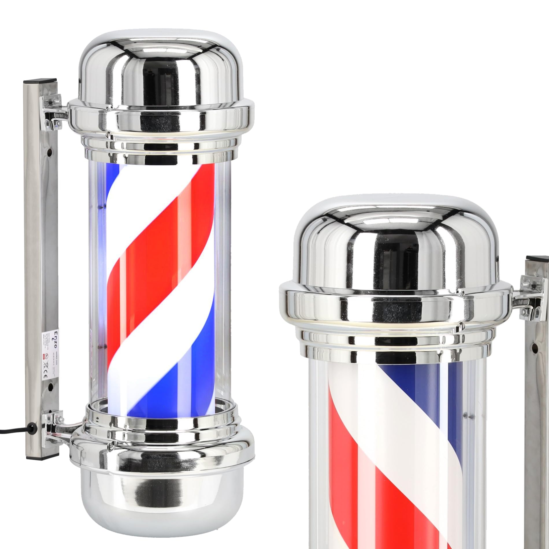 Plafon słupek lampa led barberska barberski barber znak reklama salon 60 cm