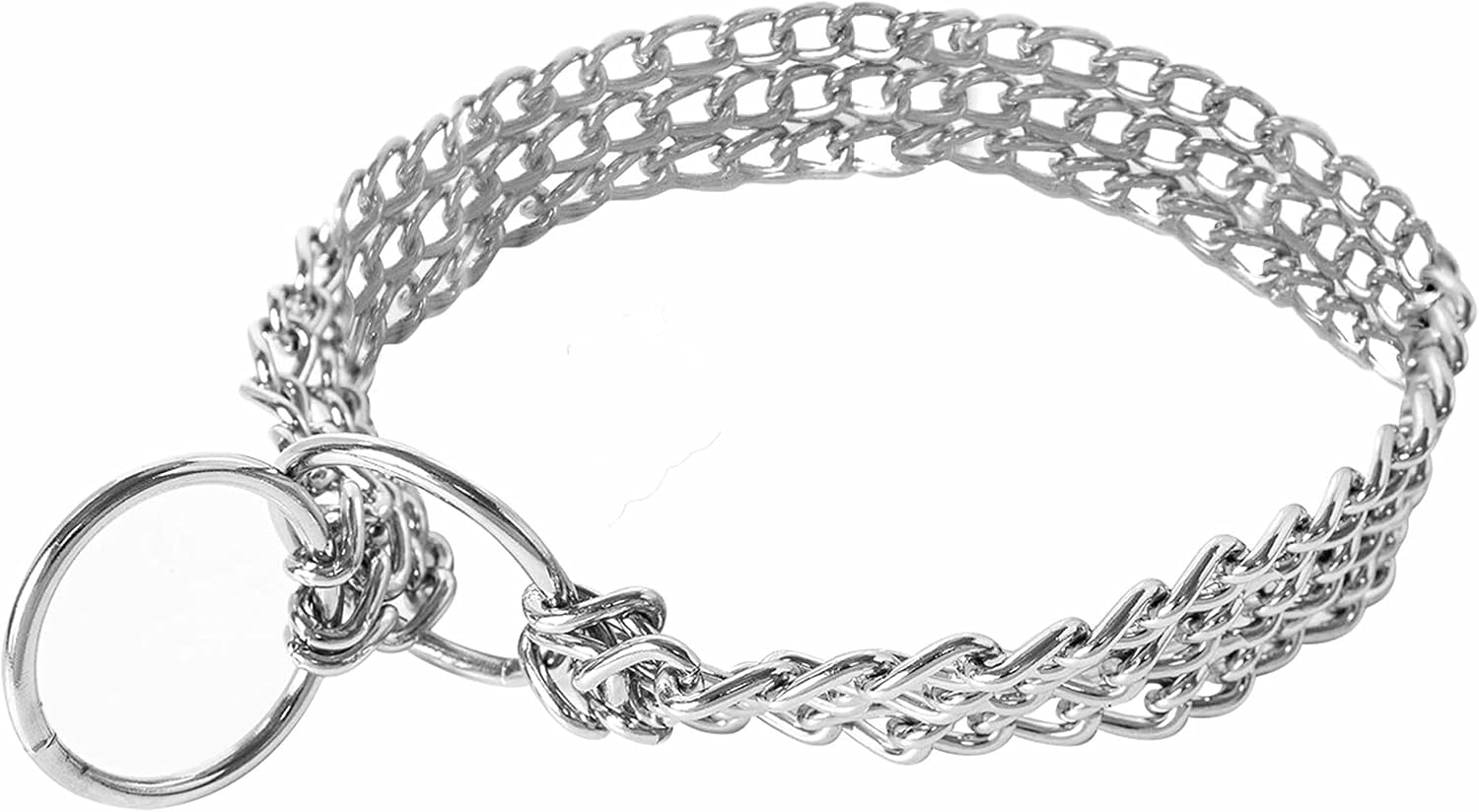 Downtown Pet Supply - Chrome Martingale Collar for Dogs - Durable and Comfortable Dog Training Collar - Dog Chain Collar - S - Small Dog…