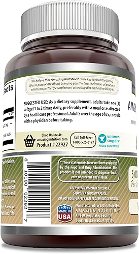 Miniatura 3 de Amazing Formulas Suplemento de ajo  Concentrado de 50 mg (1001)  Equivalente a 5000 mg  120 cápsulas blandas  Sin OMG  Sin gluten  Fabricado en