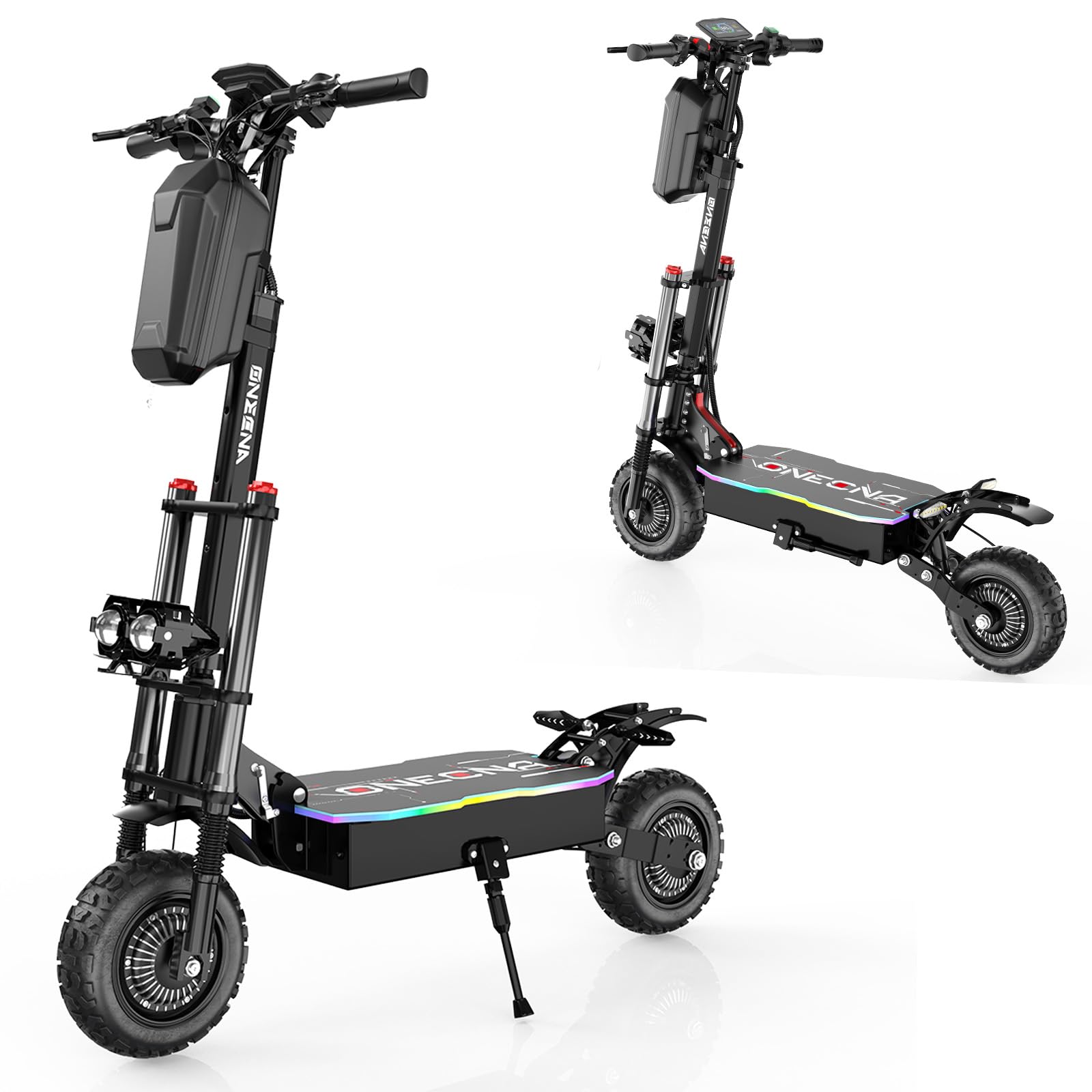 5600W Electric Scooter Adults, 60V 33Ah Long Range Battery E Scooter for Adults,50MPH Fast E-Scooters with 11 Inches Off Road Tires