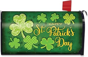 Lucky Shamrocks Mailbox Cover