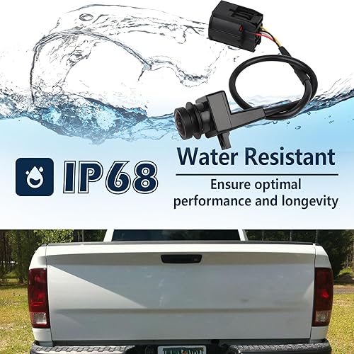 Miniatura 3 de Cámara de visión trasera, cámaras de respaldo compatibles con Ram 1500 2500 3500 2009-2012 Reemplaza para 56054041AC 56054041AA 56054041AB 56054041AD