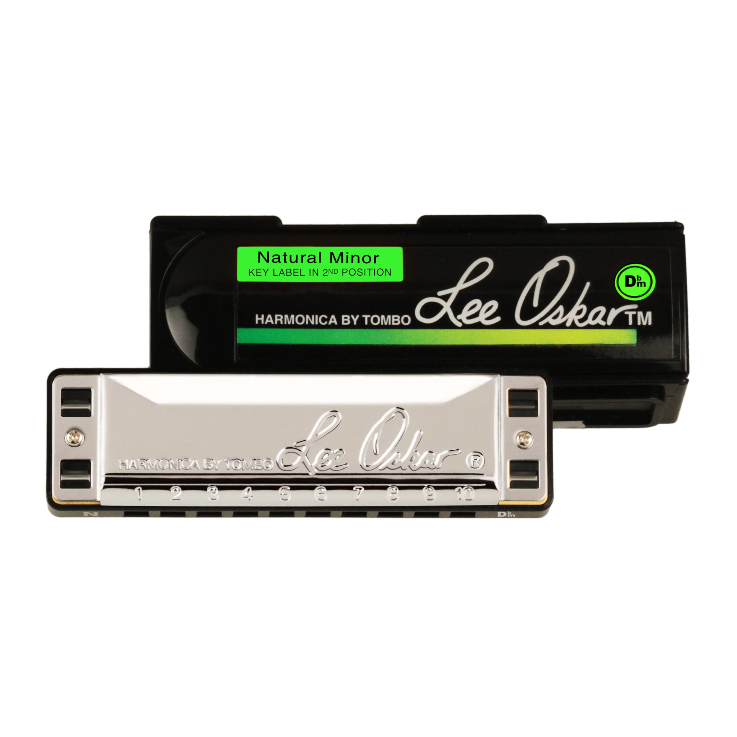 Lee Oskar Armónica Harmonic Minor Reb menor para música étnica, folk, gitana, tango y de Europa del Este - diatónica de 10 agujeros - placas de lengüetas de latón