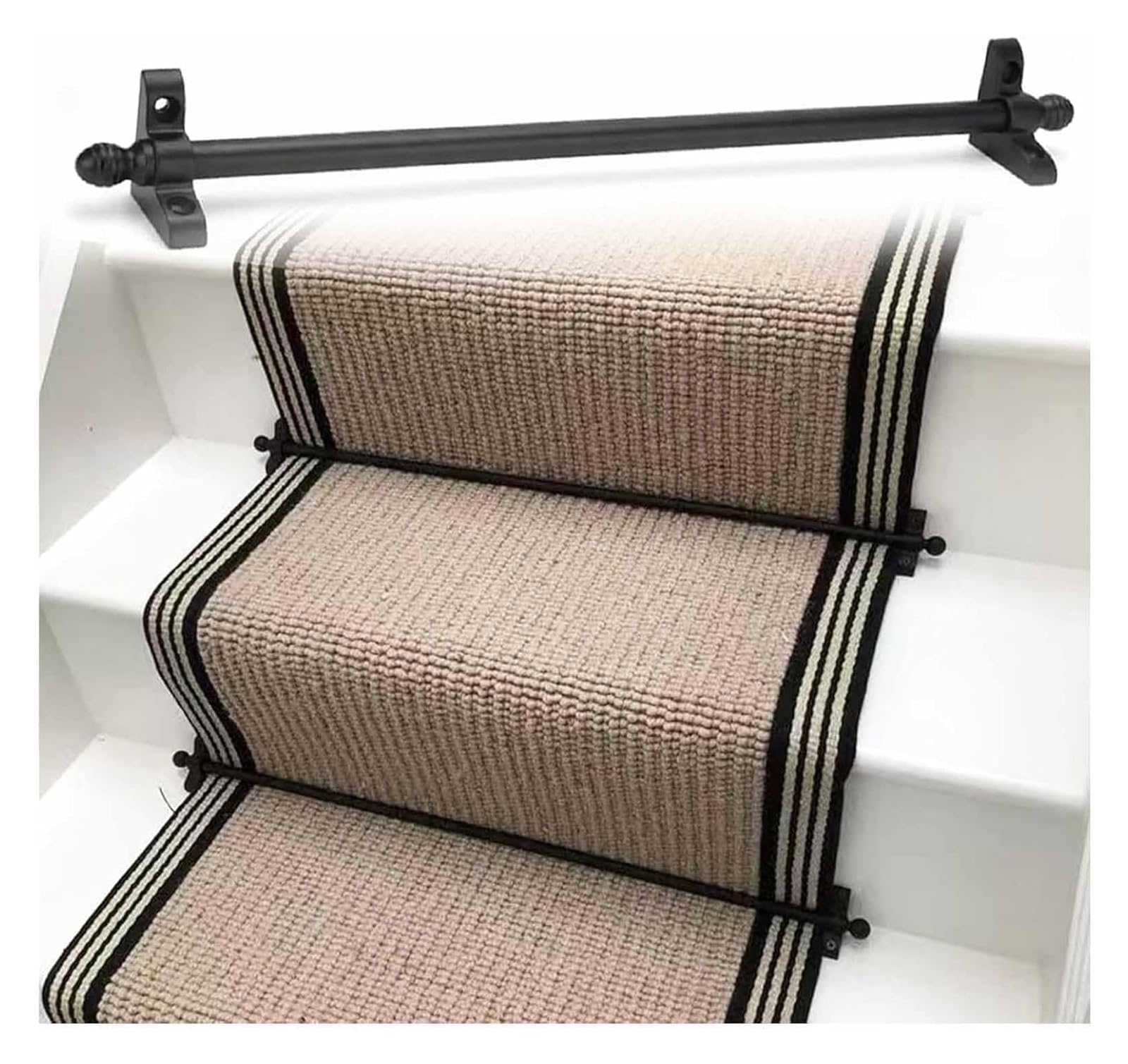 Tringle à tapis d'escalier en métal pour sublimer et sécuriser l'entrée de la maison