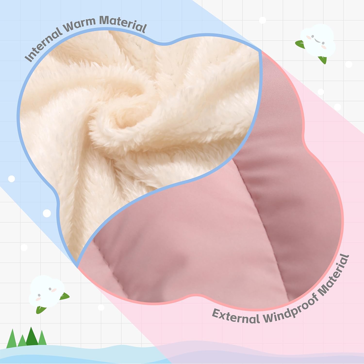 Baby Winter Coats, Outerwear for Toddler Kids Infants Boys Girls Light Puffer Warm Hooded Down Jacket for 2-7 Years - Image 4