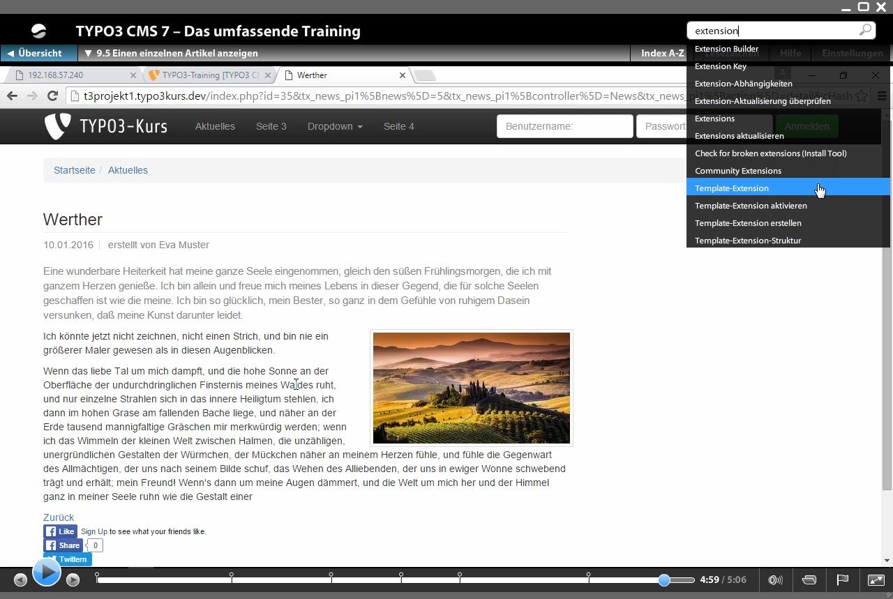 TYPO3 CMS 7 - Das Training für Webentwickler, Webdesigner und Redakteure Inklusive Intensivkurs TypoScript und Templates - aktuell zu Version 7.6 LTS: ... SEO und umfangreichem Beispielmaterial!
