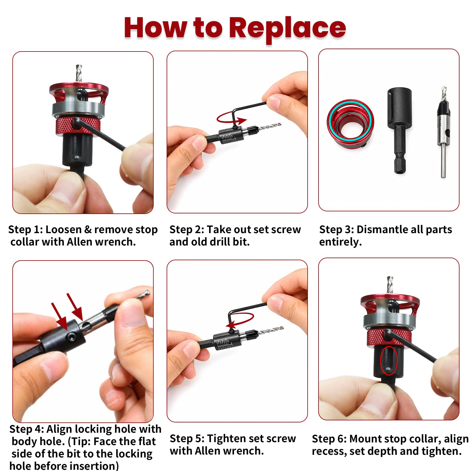 Countersink Drill Bit Set - Precision & Durability -7