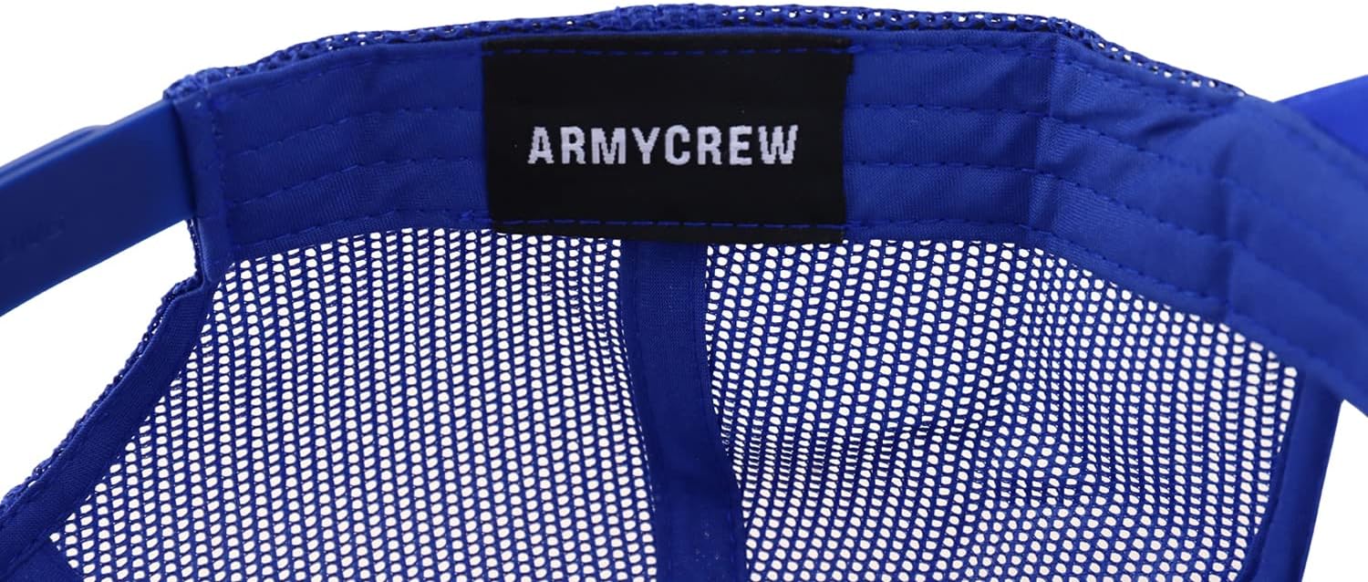 Armycrew XXL Oversize Curved Visor Foam Trucker Mesh Snapback Cap