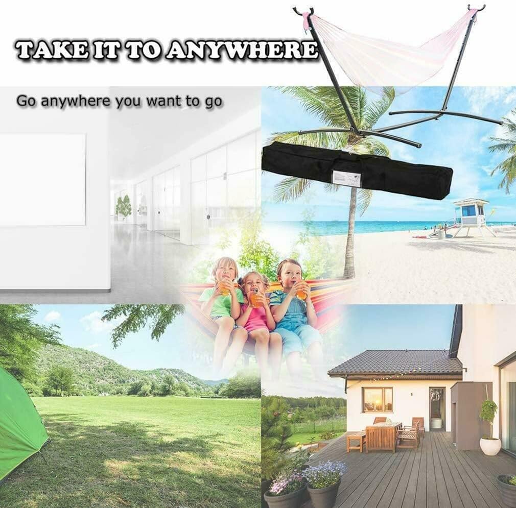 Camp Portable Hammock Chair Compact Hanging Chair Swing Supplies Outdoor Camping Travel Beach and Indoor Use Strong