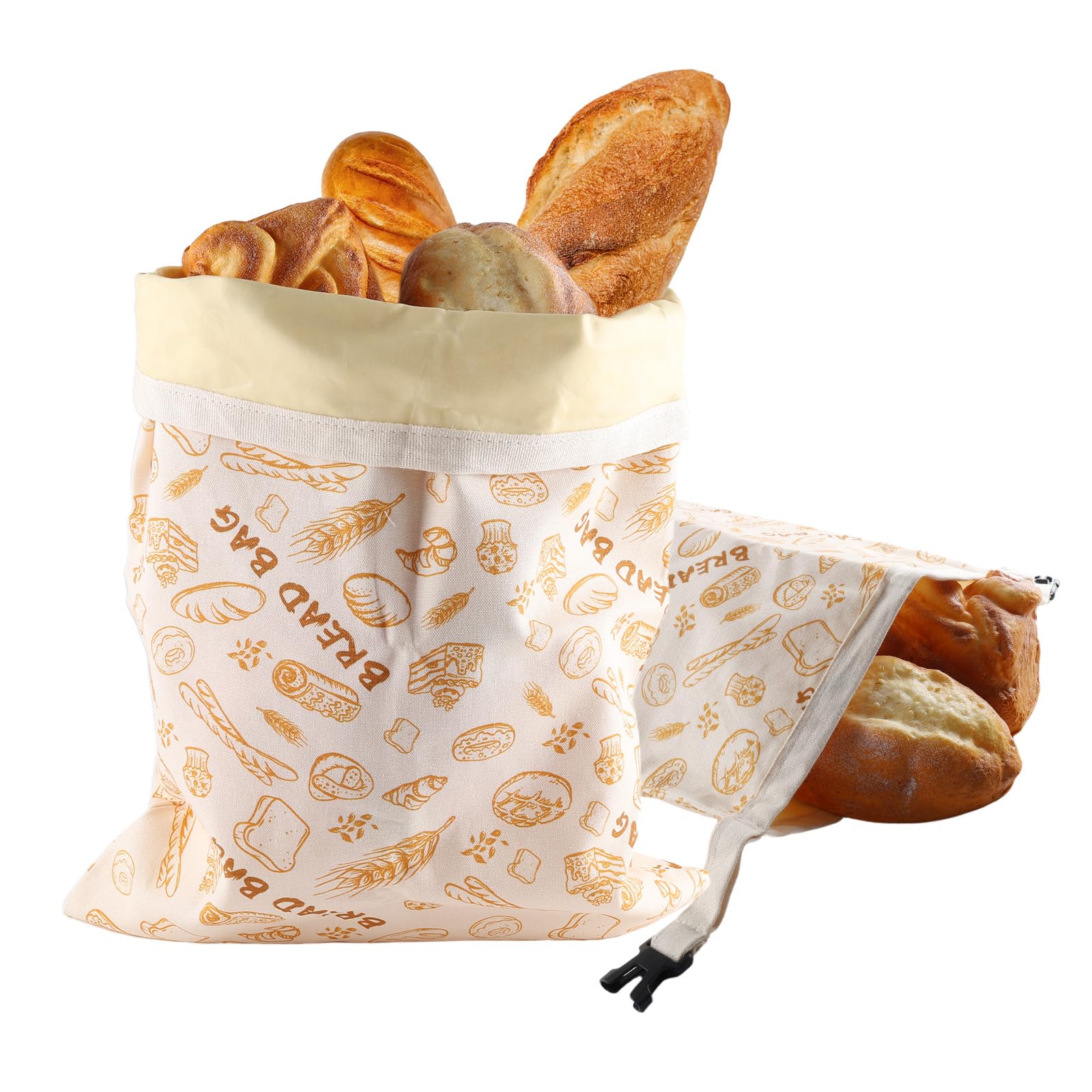 Bolsas de tela para levadura y baguette sin plástico que evitan la humedad