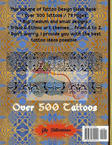 Tribal Tattoo Flash Book: Tribal & Ethnic Tattoo Bible Book. Complete Black & Grey Tattoo Designs To Your Real Tattoos Idea. Tattoo Books Reference ... Tattooist Artists (Tattoo Tracing Book) #TOP1