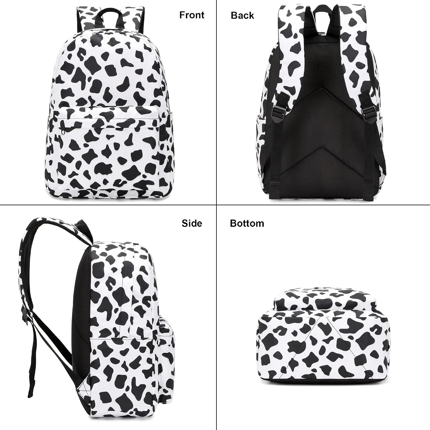 Girls School Backpacks for Kids Teens, 3-in-1 School Bag Bookbags Set with Lunch Bag Pencil Case
