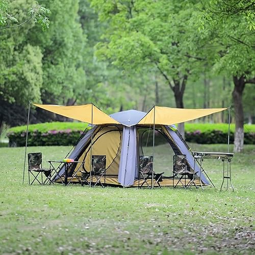 Miniatura 3 de Wind Tour Tienda de campaña familiar instantánea automática para 3-4 personas, tienda de campaña de instalación rápida para playa, viajes,