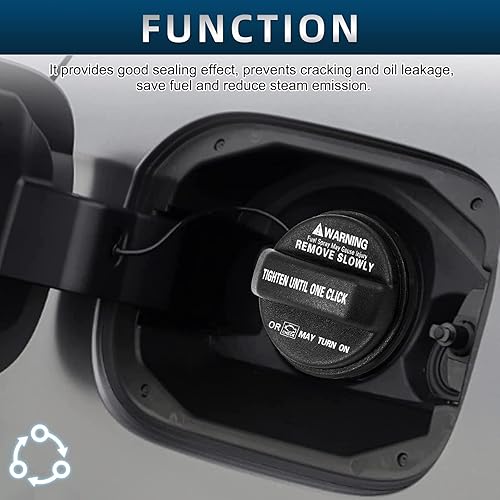 Miniatura 4 de Tapa de tanque de combustible Compatible con 2006-2019 Hyundai Accent, Azera, Elantra, Elantra GT, Entourage, Equus, Genesis, Genesis Coupé, Santa