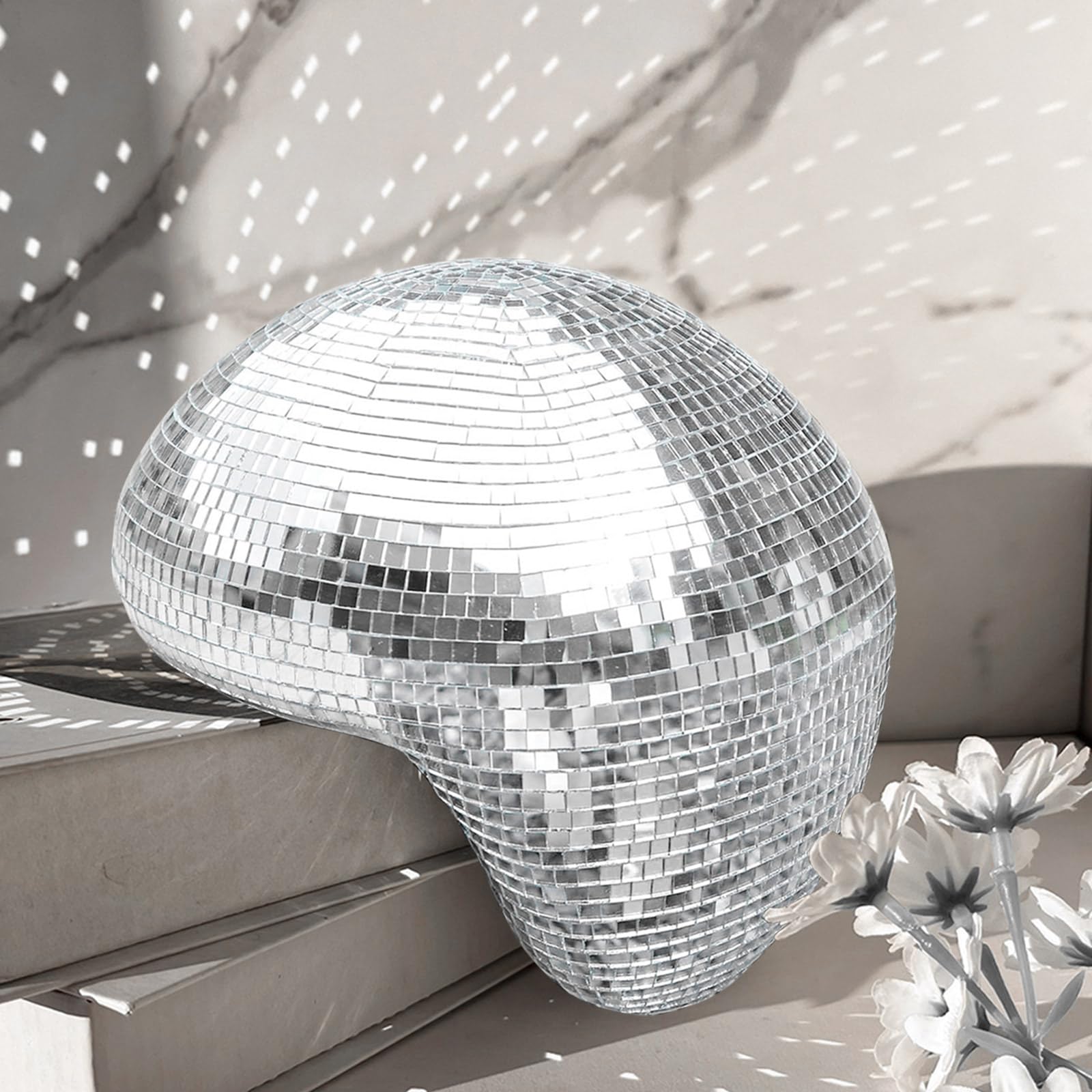 Spiegelkugel, Geschmolzene Disco Kugel für Party, Dekoration für Clubs, DJ Events, Hochzeit und Feierlichkeiten, Lichteffekte und Atmosphäre für Verschiedene Anlässe