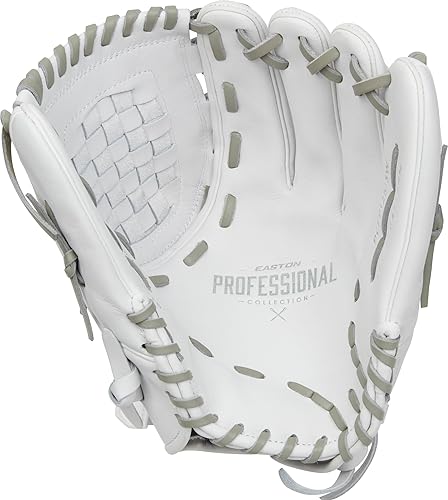 Vista 89 de Easton Guantes de sóftbol de lanzamiento rápido de la colección profesional Tamaños 11.5" - 13" Múltiples estilos Tela tejida dividida