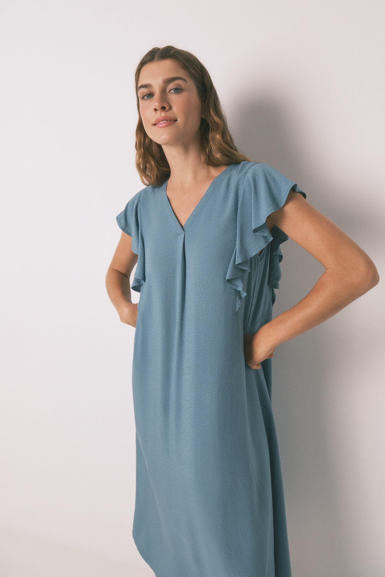 Women'secret Camisón Largo de Manga Corta Colección Forest Camisón Mujer