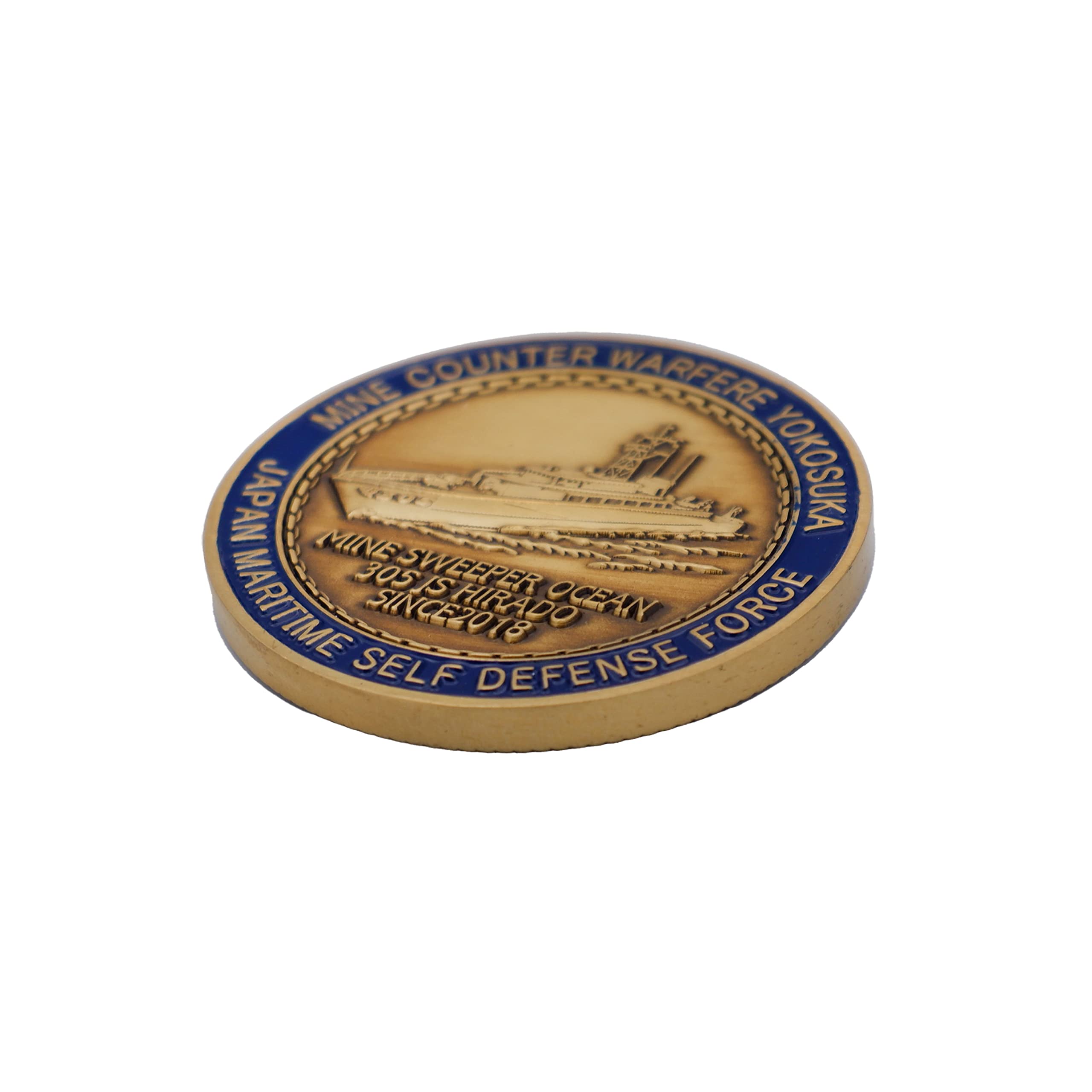 Amazon.co.jp: 海上自衛隊 掃海艦ひらどメダル メダル M-9 記念メダル 掃海艦ひらど JS Hirado MSO-305 丸型  丸型プラスチックケース付き : スポーツ＆アウトドア