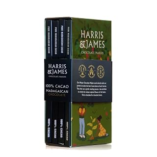 Harris & James 100% Cacao Chocolate Bars. Made From Madagascan Cacao, Naturally Rich In Flavonoids & Antioxidants. Bean To Bar Chocolate Suitable For Vegans. - Amazon product rated Grade A