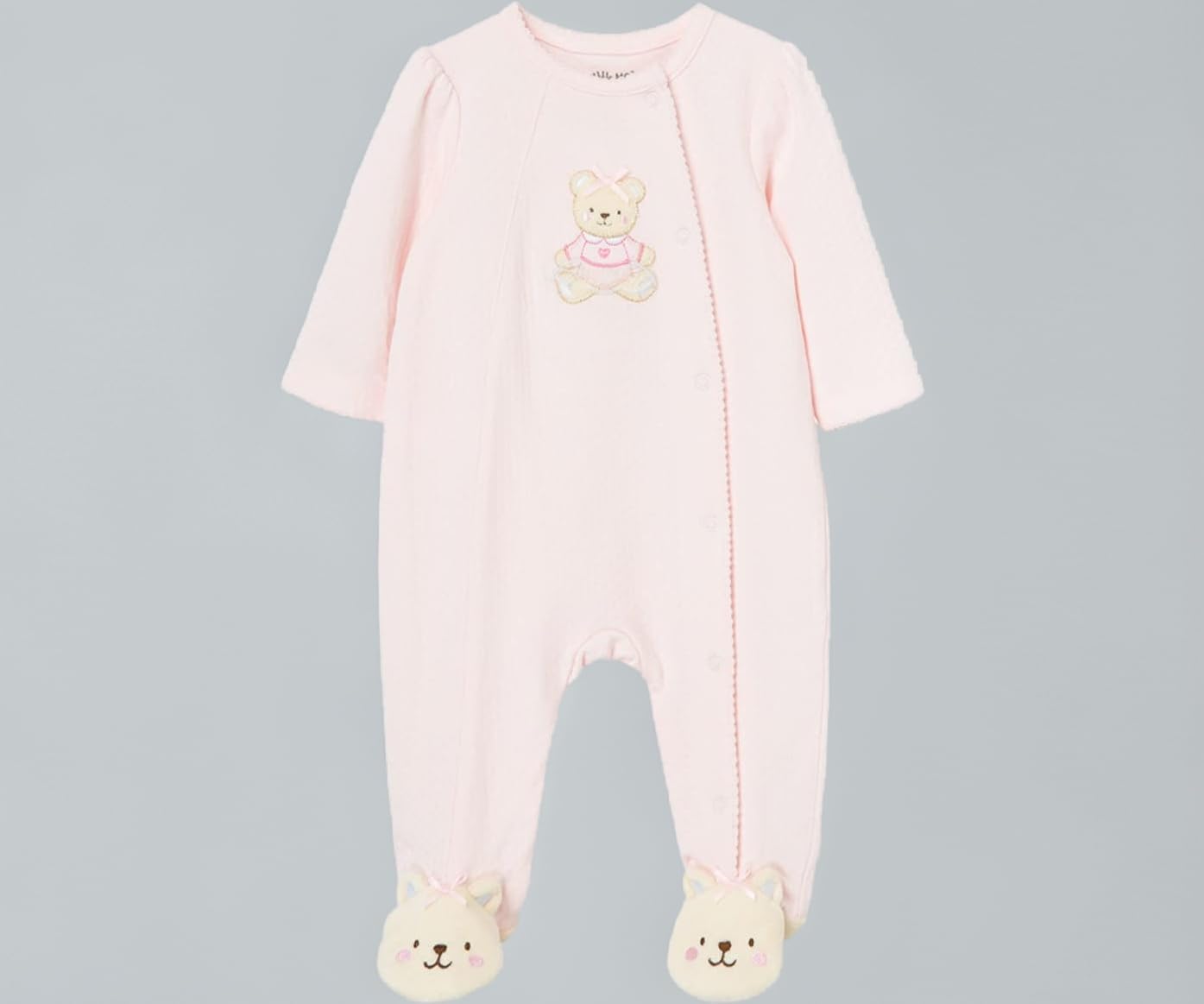 Little Me Girls' Snap Side Footie