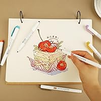 Vista 8 de Resaltadores suaves reales, marcadores pastel de colores surtidos, marcadores de doble punta, cincel y puntas finas para colorear, subrayar, 15