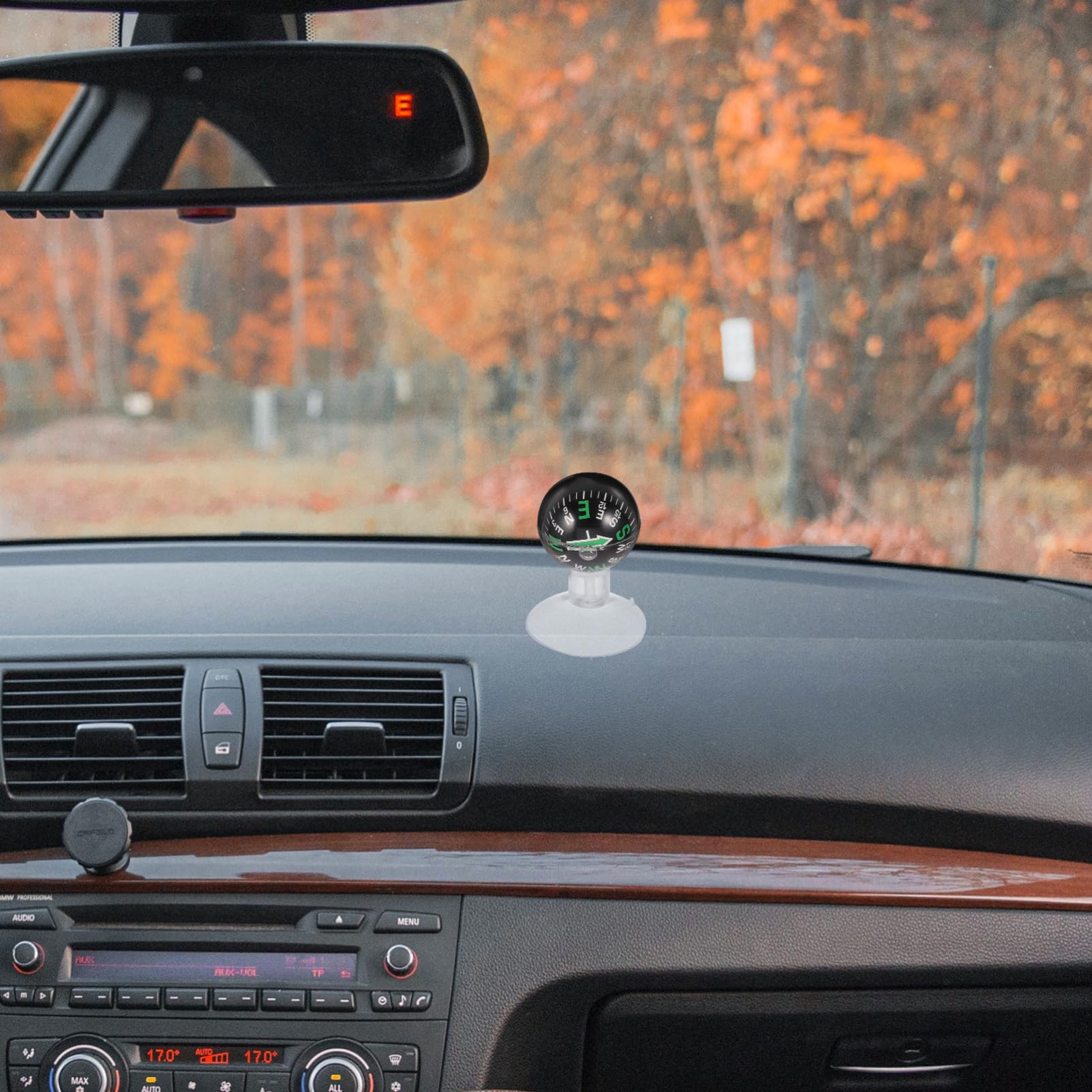 Yardwe Car Dashboard Compass Compass Dash Compact Dash Abs Material Car Decor