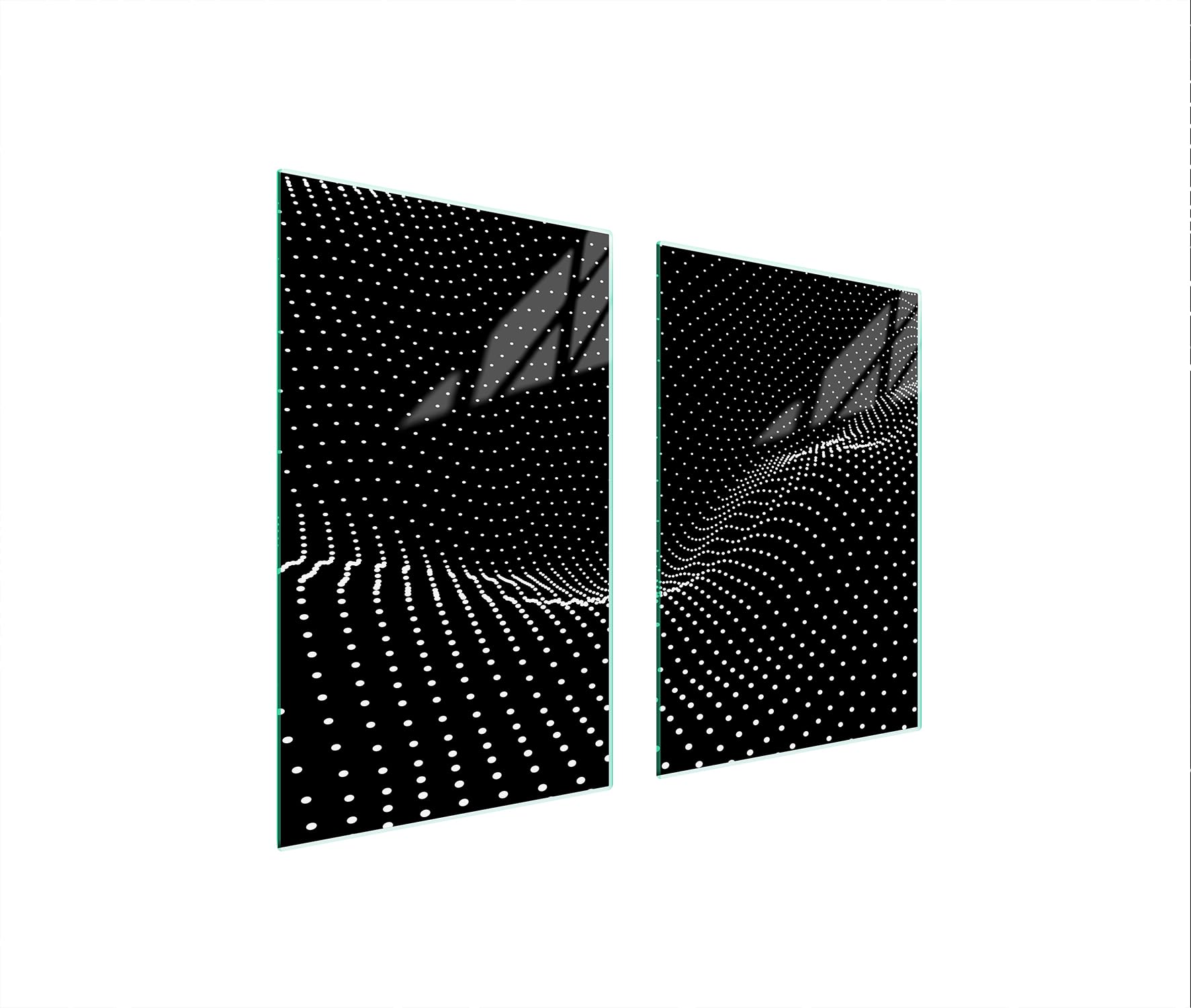 Plaque De Protection En Verre Trempé Pour Cuisinière – 2 Pièces 35x52 Cm – Anti-éclaboussures, Décoration