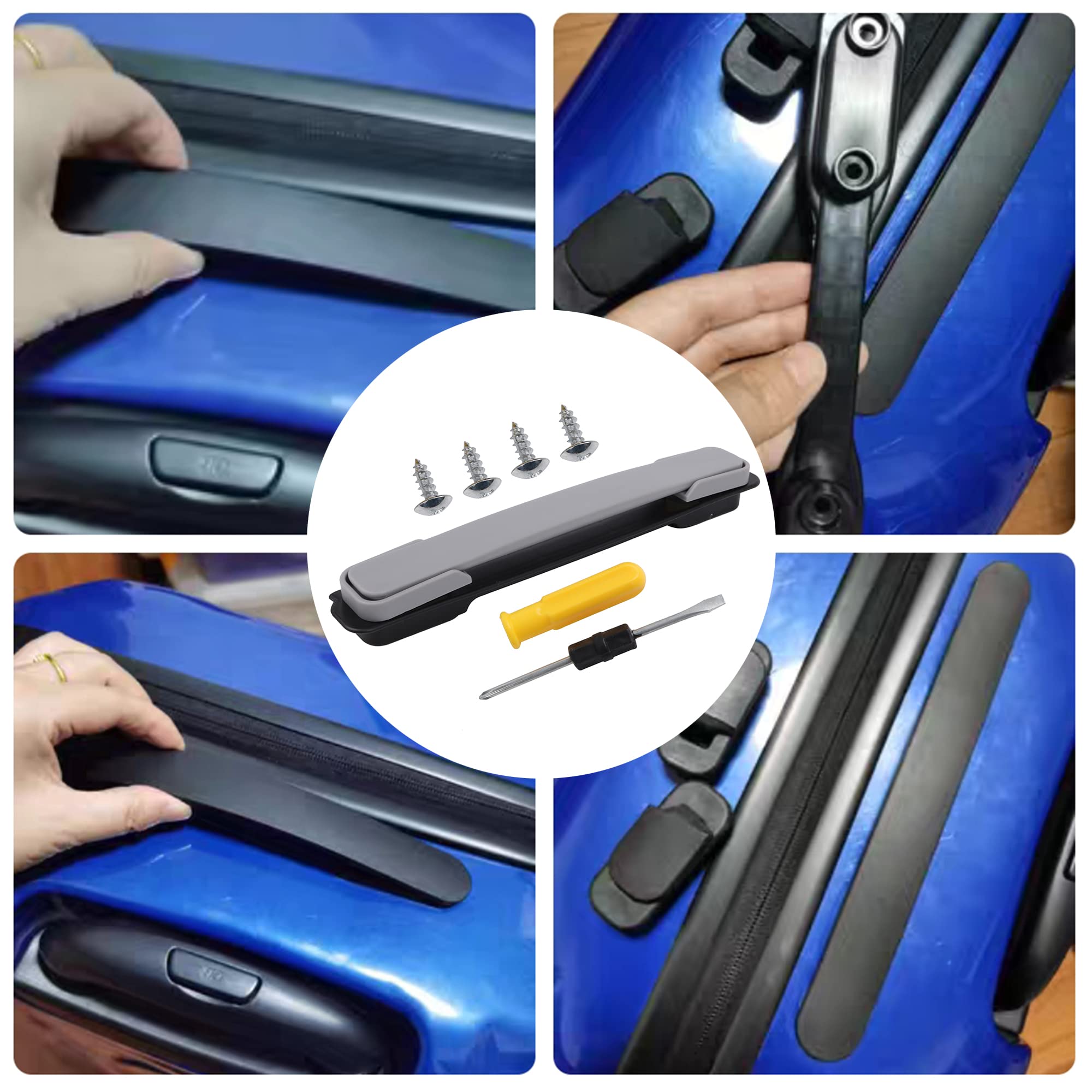 2 Stück Gepäckgriff Verlängerung 60cm - Nylon Griffband Für Rollkoffer - Ersatzgriff Für Reisegepäck