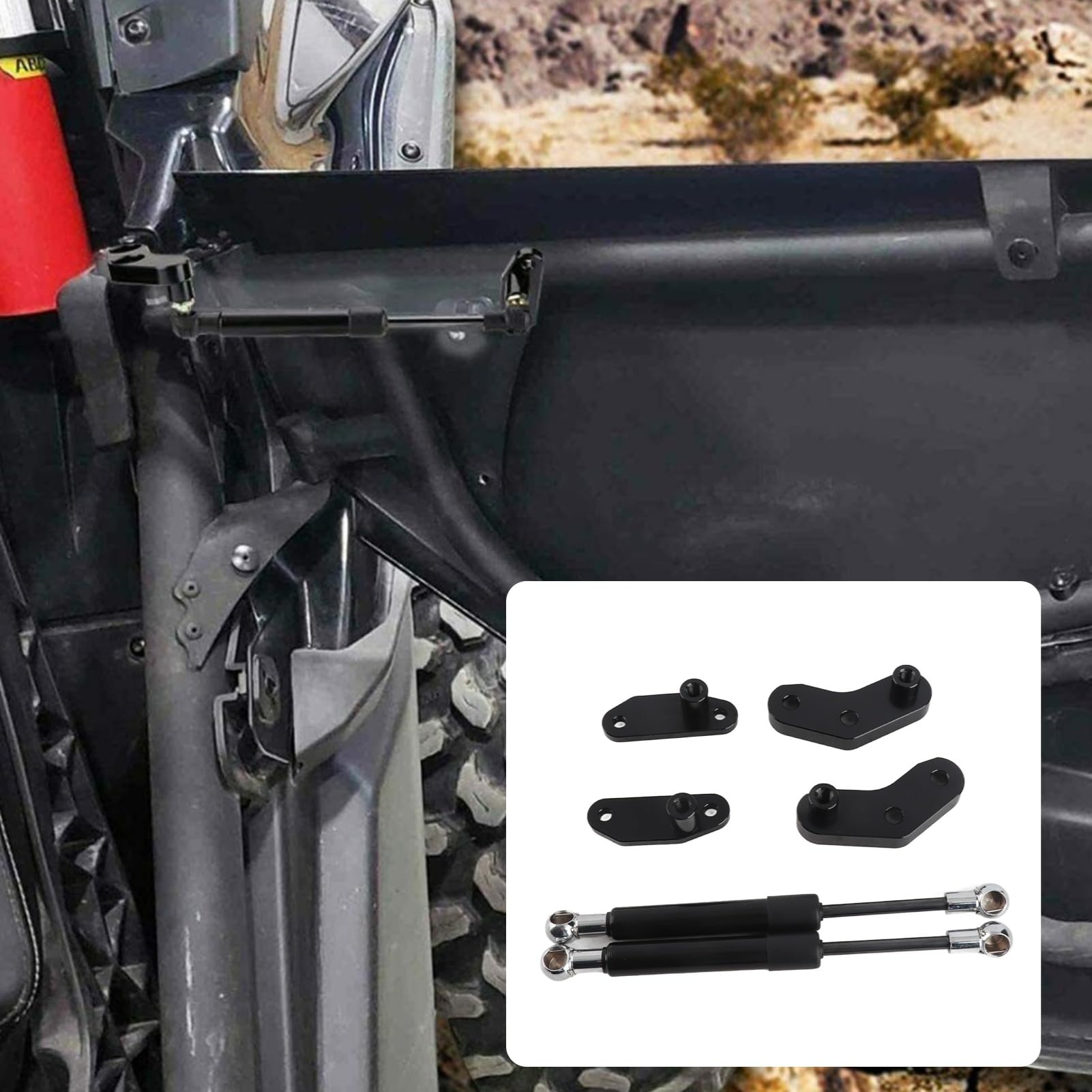 Zestaw do Otwierania Drzwi z Czarnego Anodyzowanego żelaza do Maverick X3 2017-2020, Wygodny Dostęp Bez Użycia Rąk, Zapobiega Urazom, Trwały