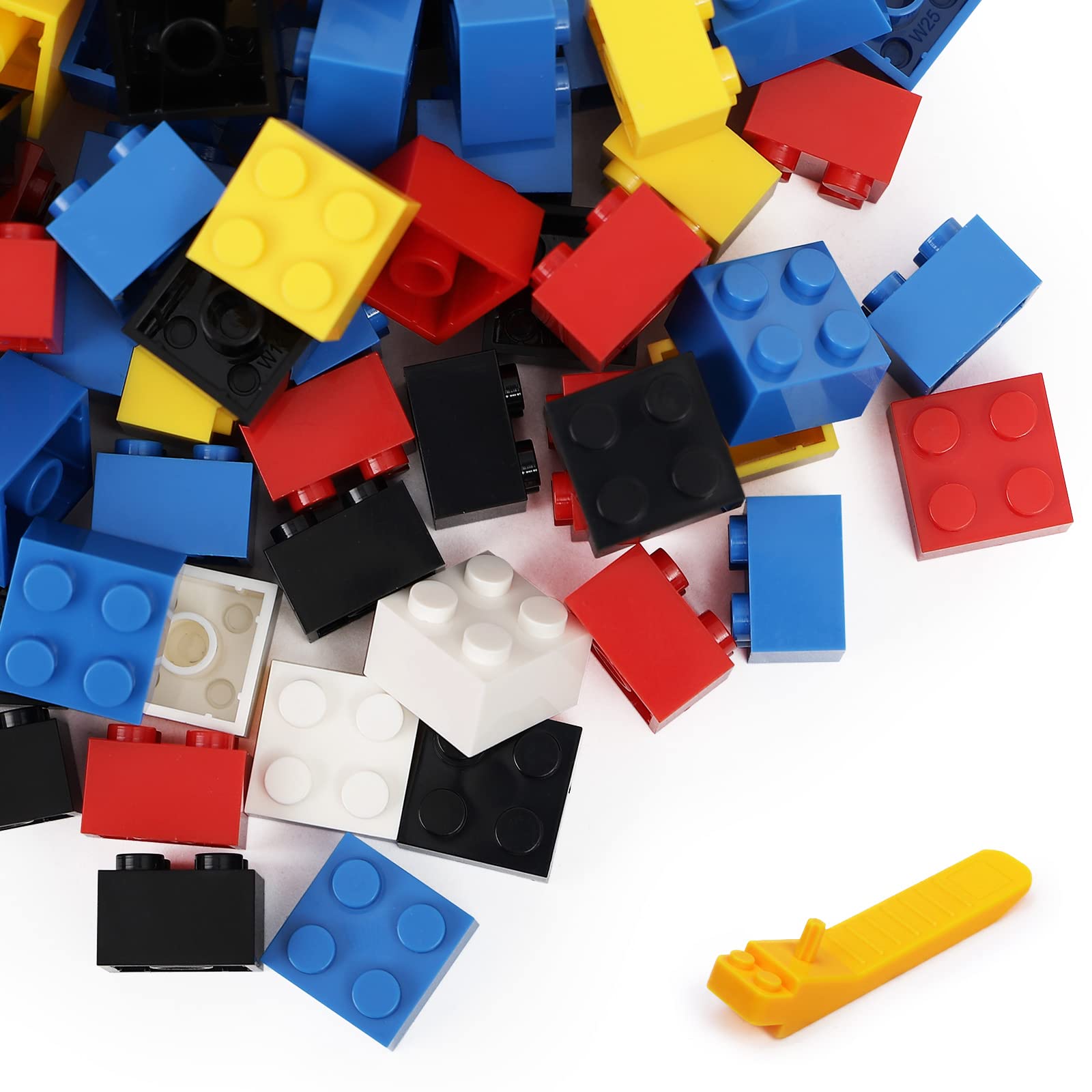 Classic Building Bricks, 100 Piece 2x2 Building Blocks STEM Creative Building Toys, 100% Compatible with All Major Brands, Building Bricks Play Set for Kids Age 6+ (Multicolored)