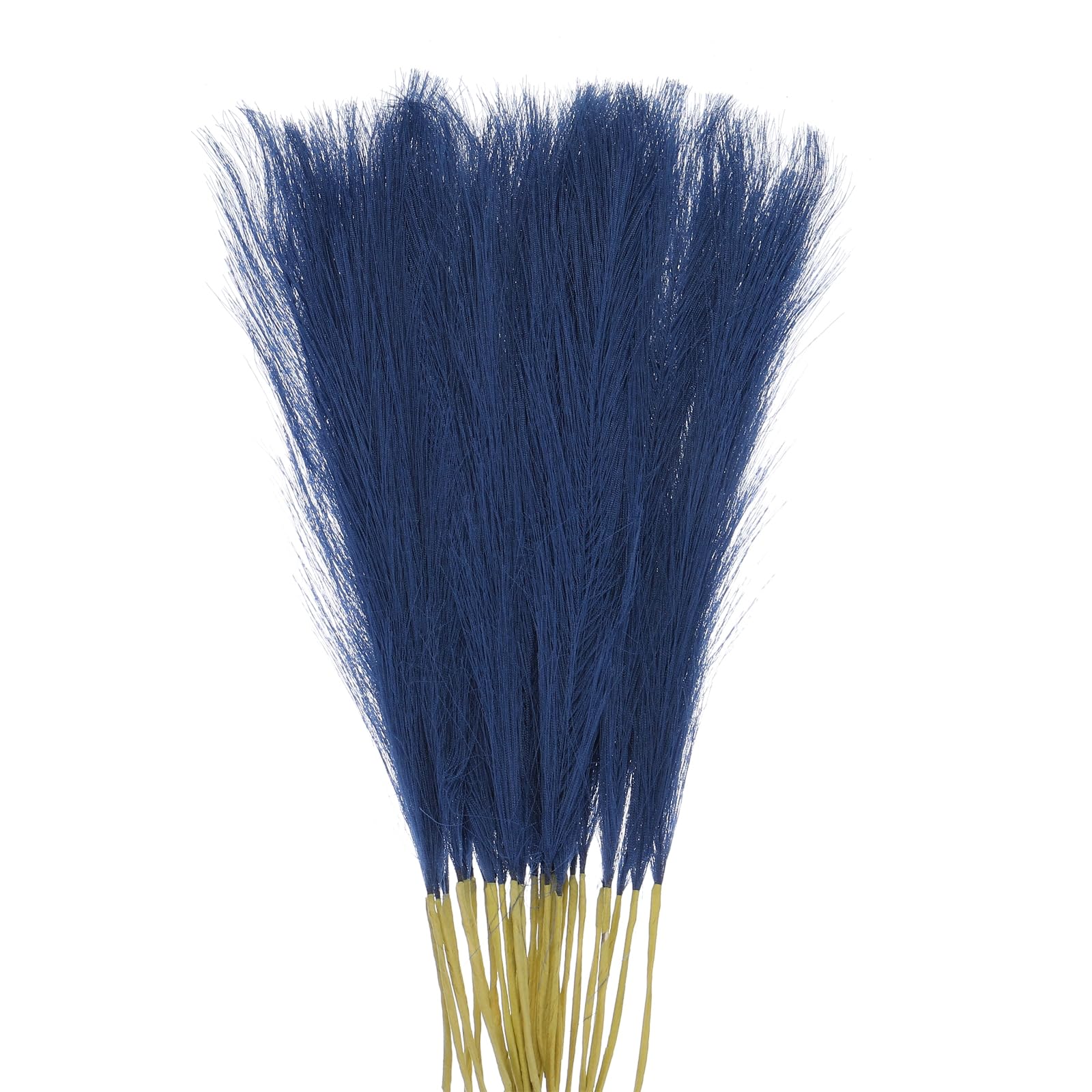 QUARKZMAN 30 Pezzi di Erba di Pampa Finta, 21"/55cm Erba di Pampa Finta Soffice Decorativa Alta Erba di Pampa Artificiale per Soggiorno Festa Parete Vaso Decorazione Matrimonio, Blu