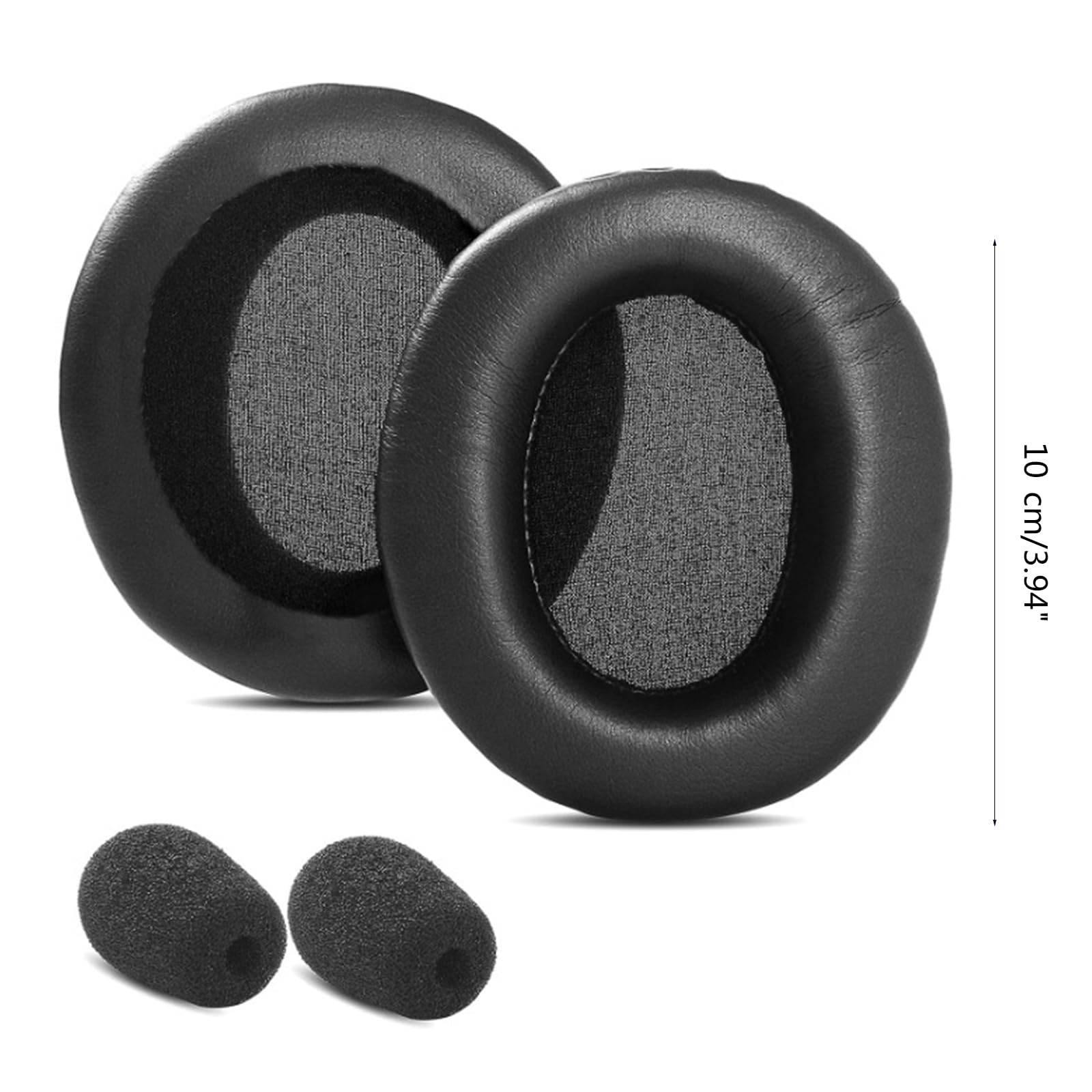 6 Cuscinetti Auricolari In Schiuma Per Cuffie | Diametro 55 Mm, Nero - Foto 10