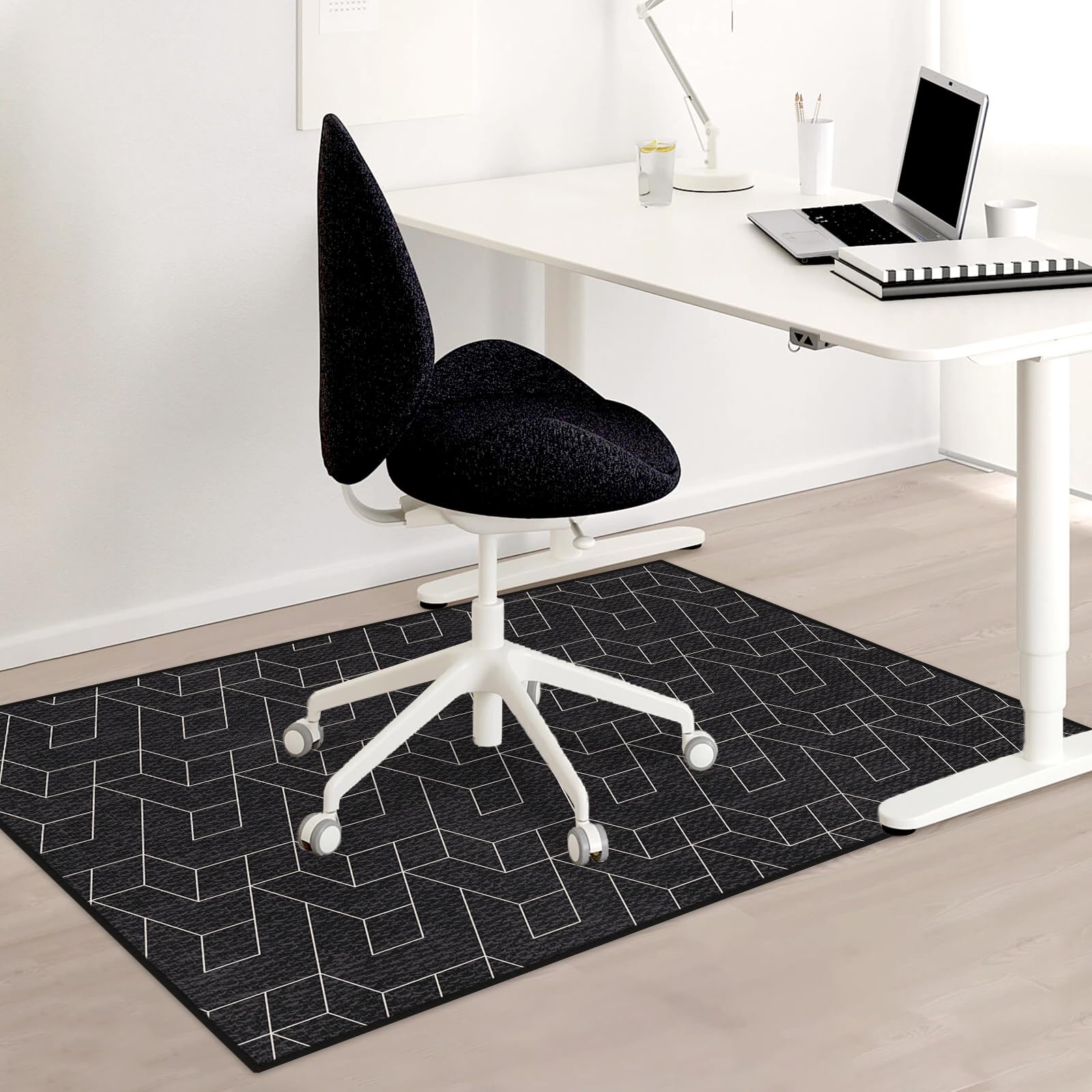Office Chair Mat for Hardwood and Tile Floors, Desk Chair Mat 120x90cm for Low Pile Carpet, Rectangle Office Chair Mat for Floors