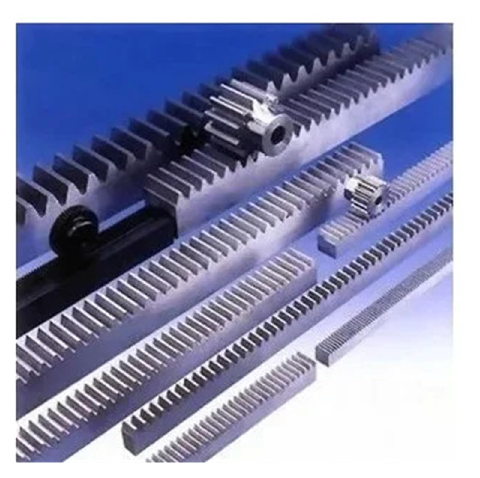 Mod 2 Gear Rack Steel Linear Gear Rack 2-Pack Steel Linear Spur Gear Racks (1 Mod ...