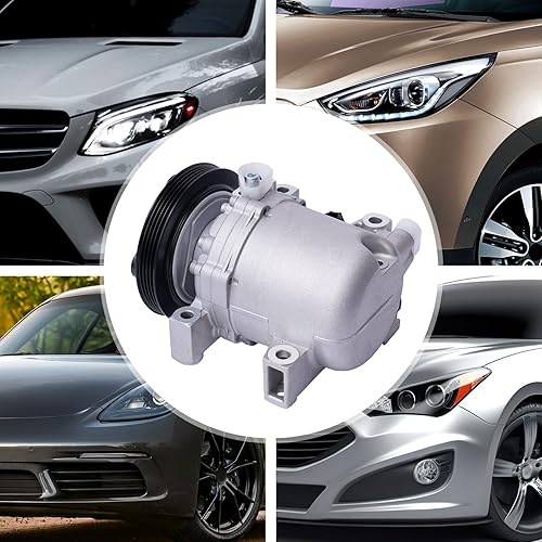 Miniatura 5 de Compresor de aire acondicionado CA con embrague, CO 10386C para 1999-2004 para Nissan Frontier 3.3l, para 2000-2004 para Nissan Xterra 3.3l