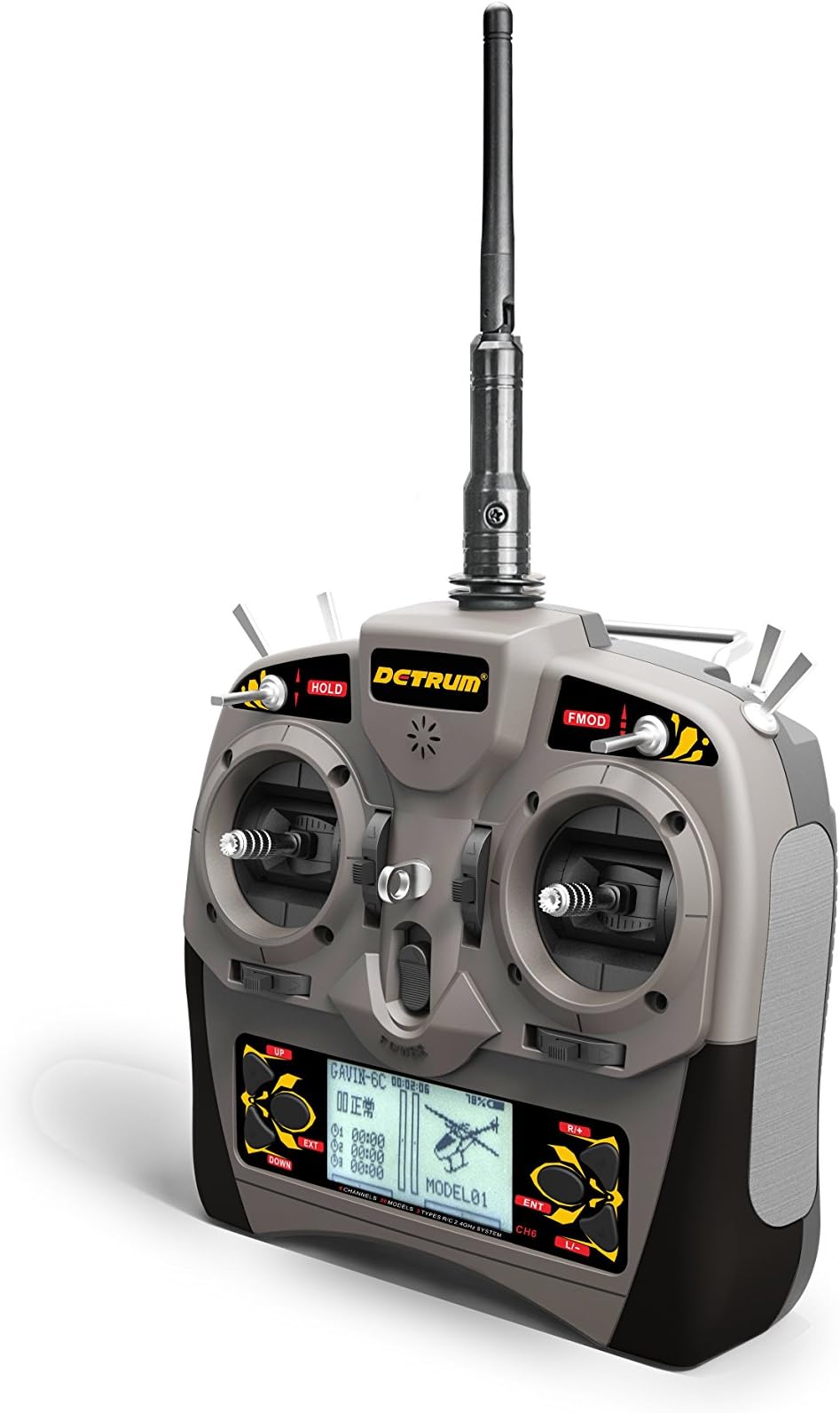 Detrum 2.4G Gavin-6C 6CH 6-Channel TX Tx Transmitter W/ Programmable ABS System RXC7 7CH 7-Channel RX Rx Receiver DTM-T001-M2
