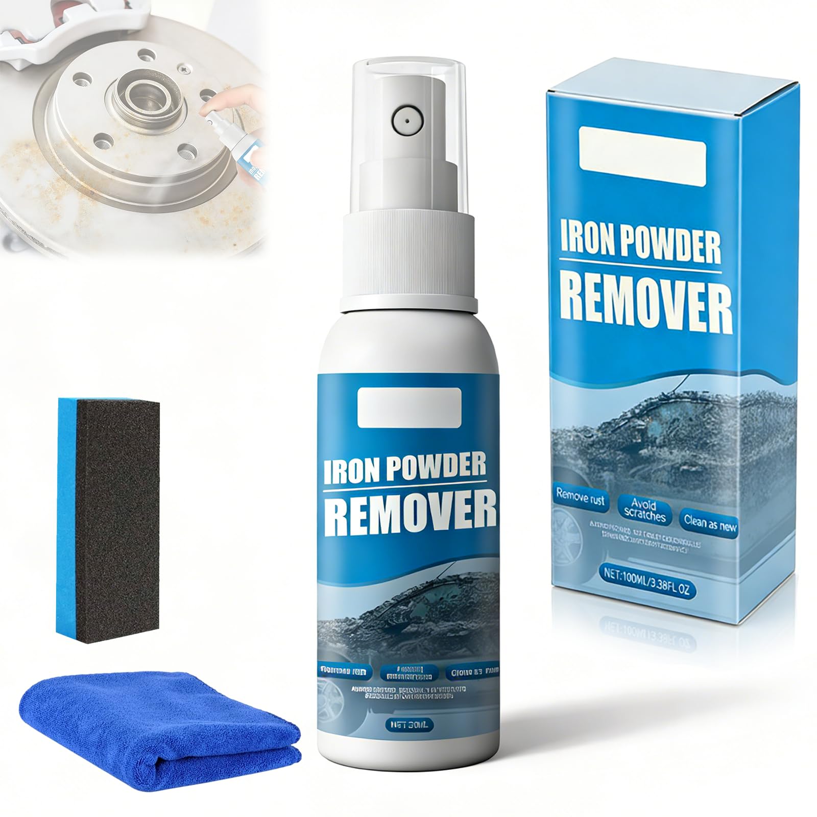 Multi-Functional Quick-Acting Rust Removal Spray, 2026 New Iron Power Remover Spray, Portable Rust Remover Sprays for Metal, Fast-Acting Formula, Bikes, Tools, Cars Surfaces (30mi*2pcs) — view 10